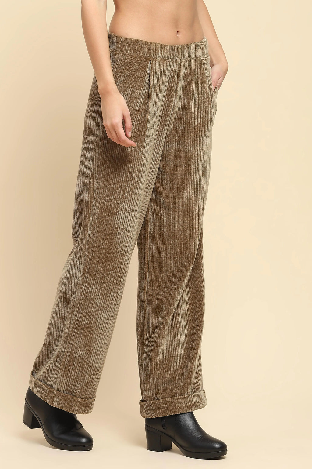 Olive Solid Loose Lower