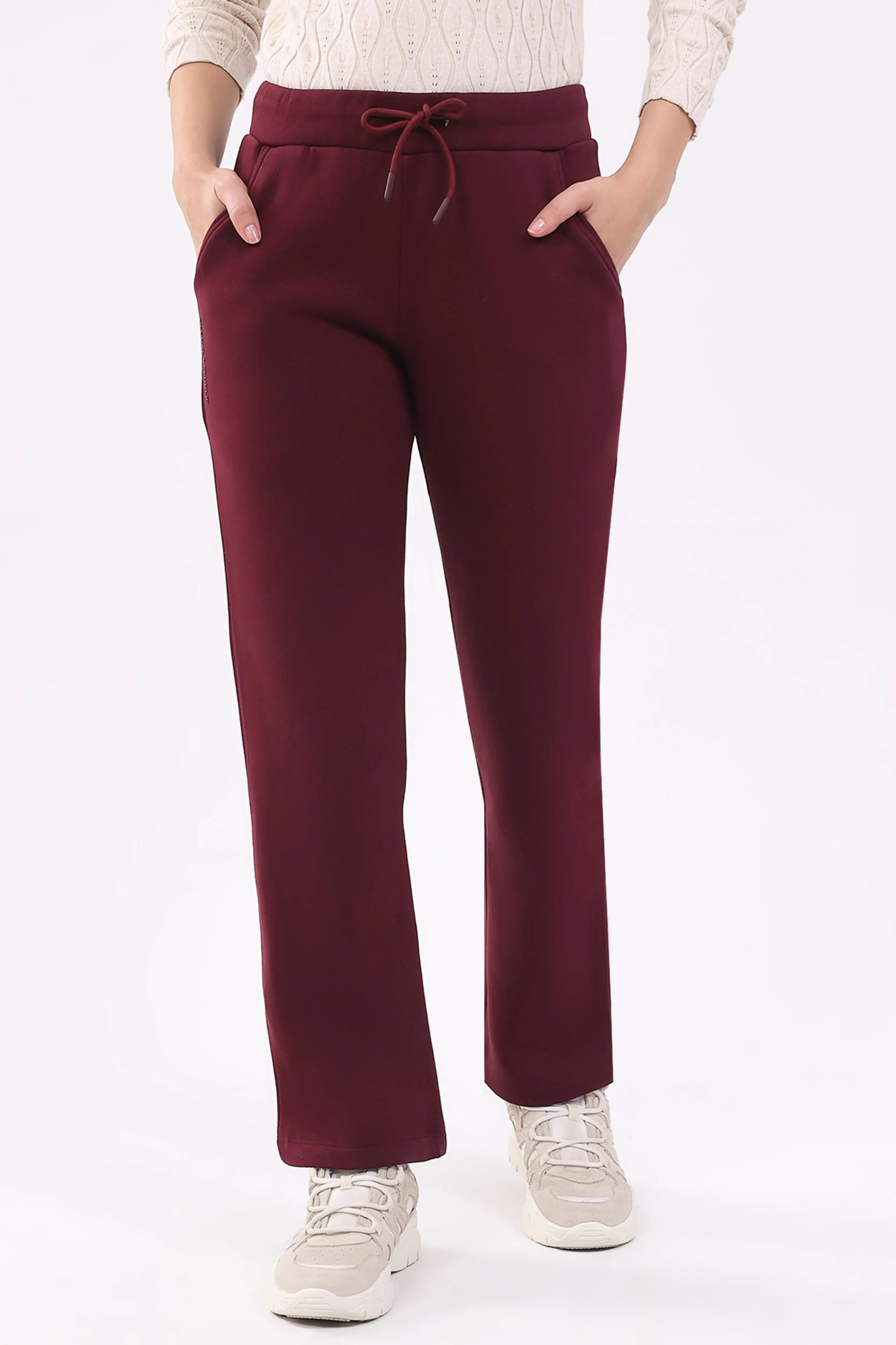 Wine Fleece-Lined Winter Lower