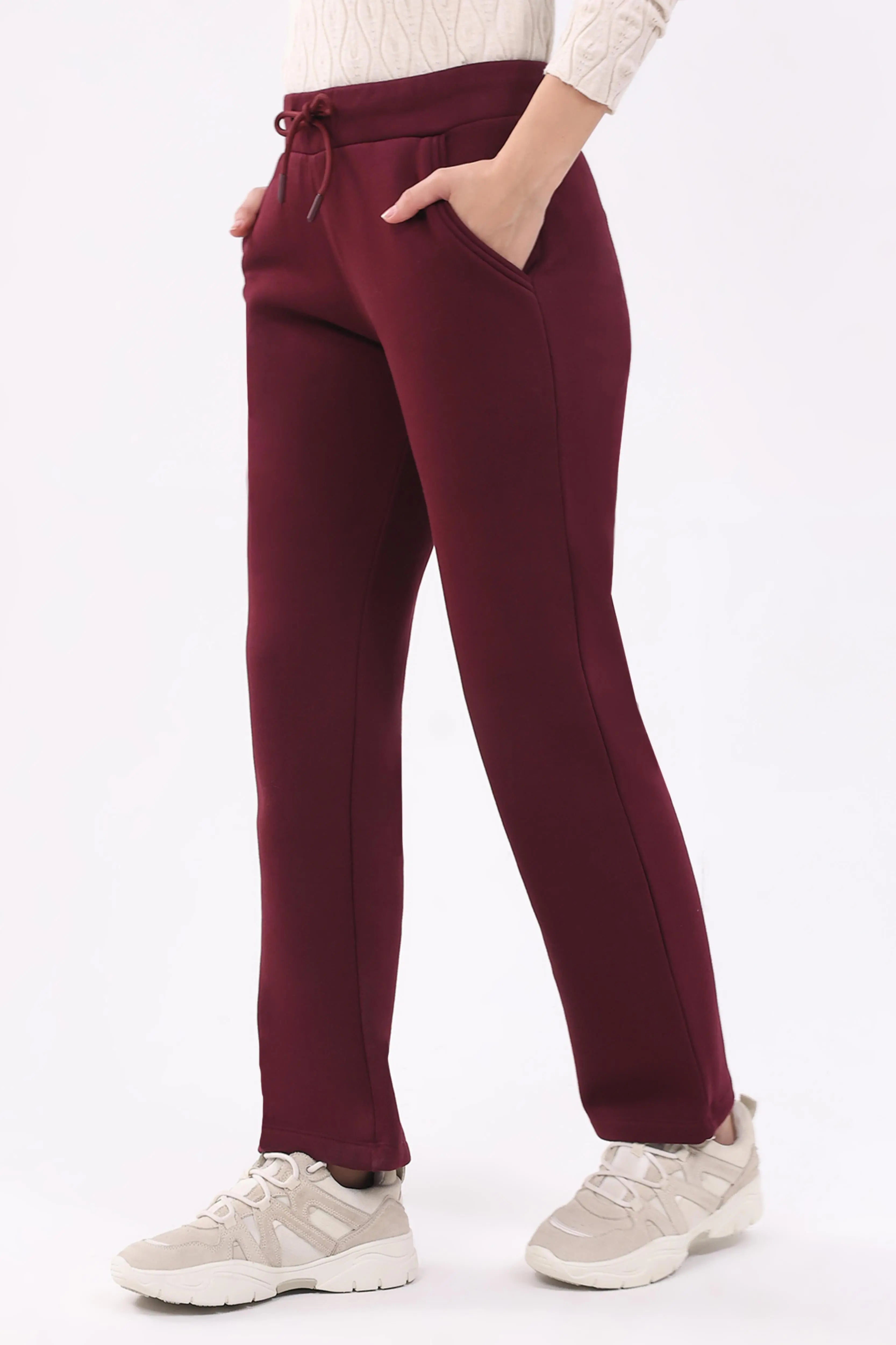 Wine Fleece-Lined Winter Lower