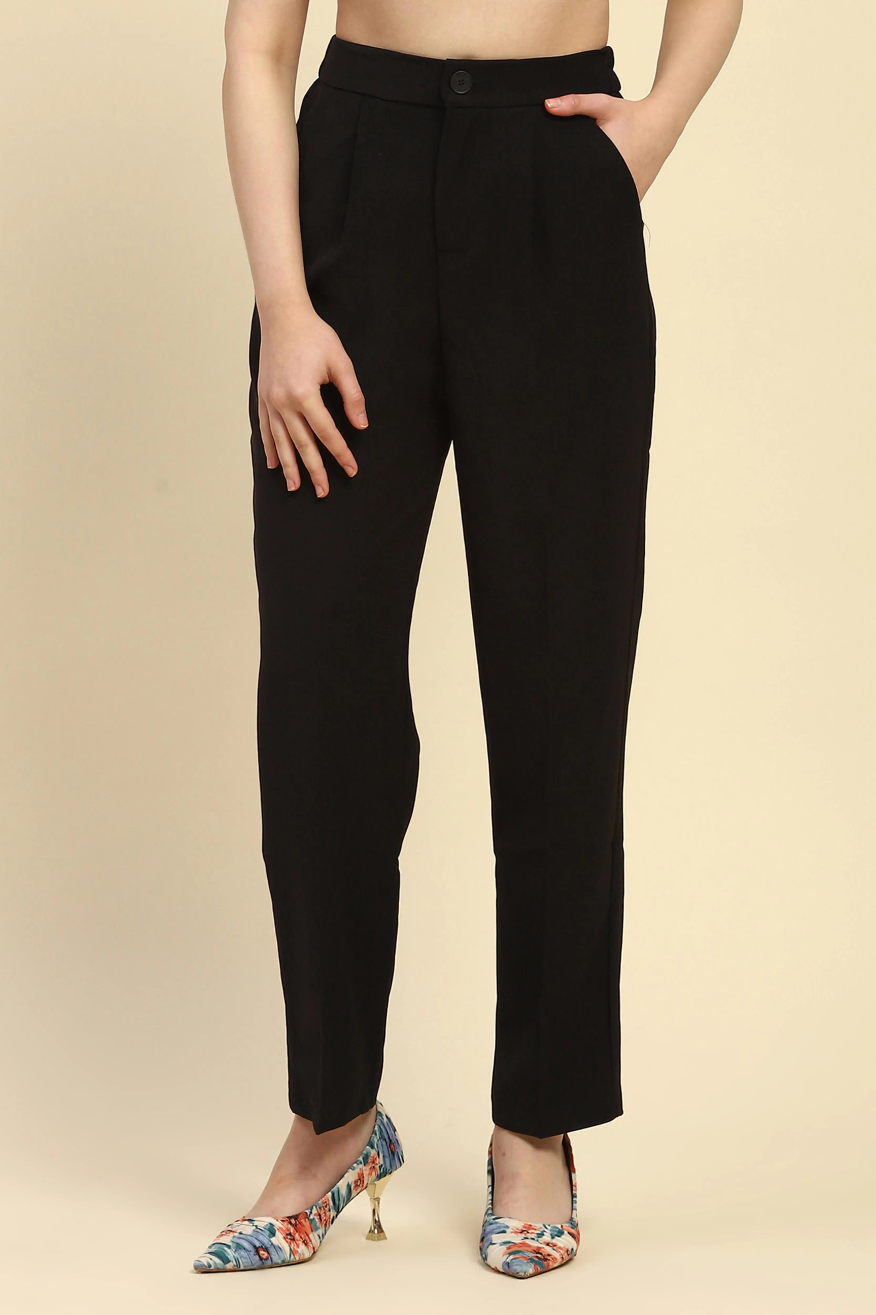 Korean Black Trouser