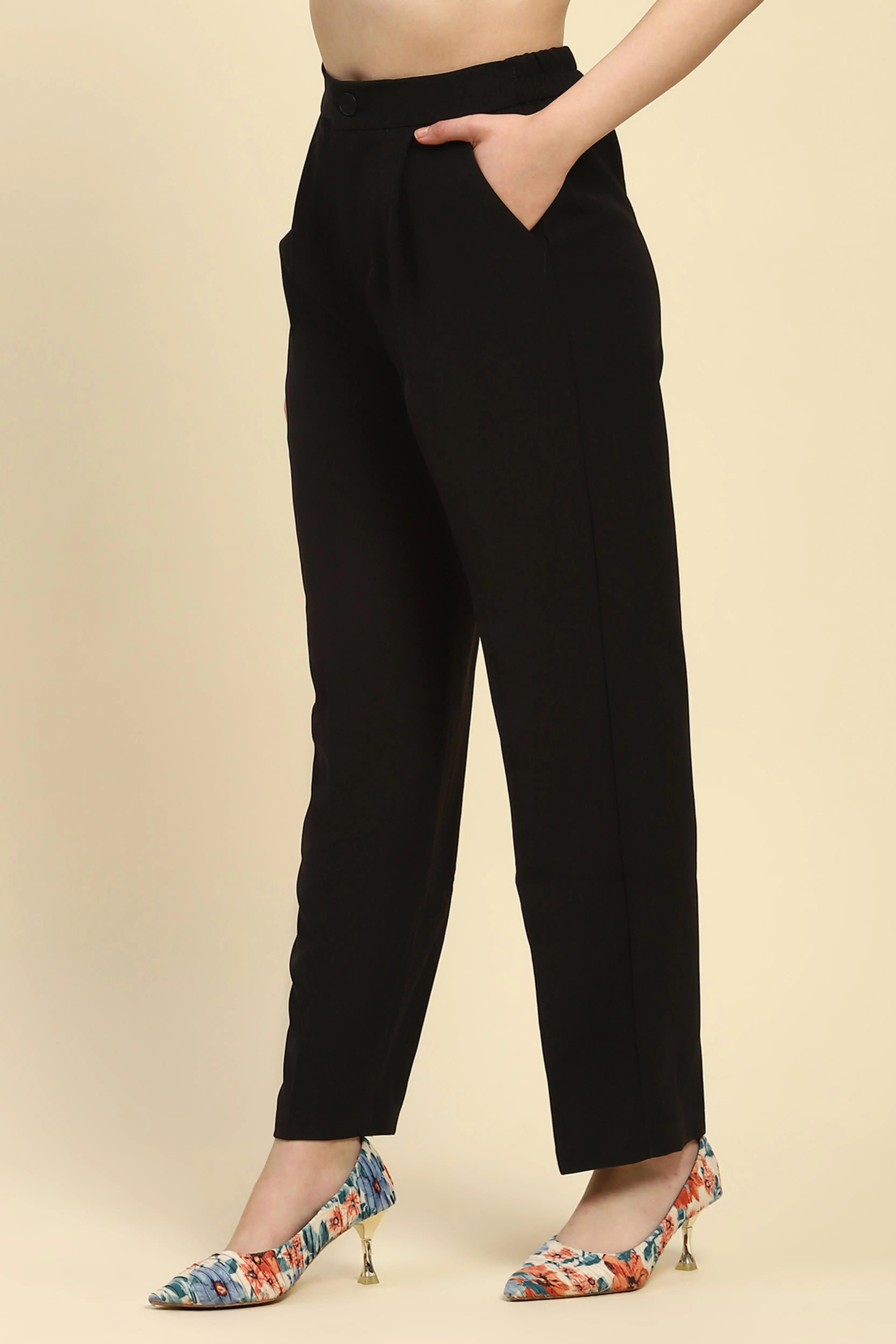 Korean Black Trouser