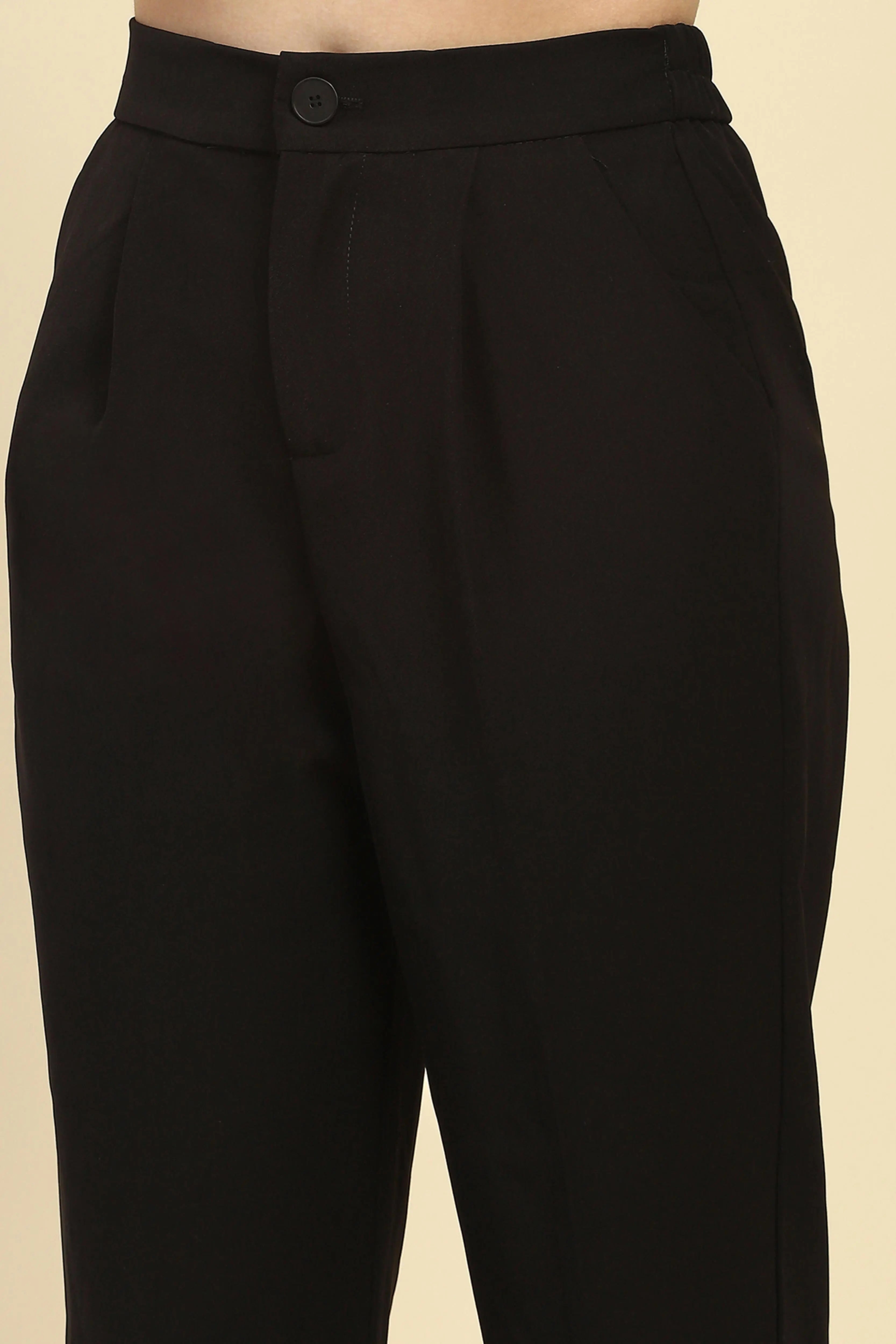 Korean Black Trouser
