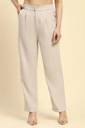 Ecru Korean Formal Trouser