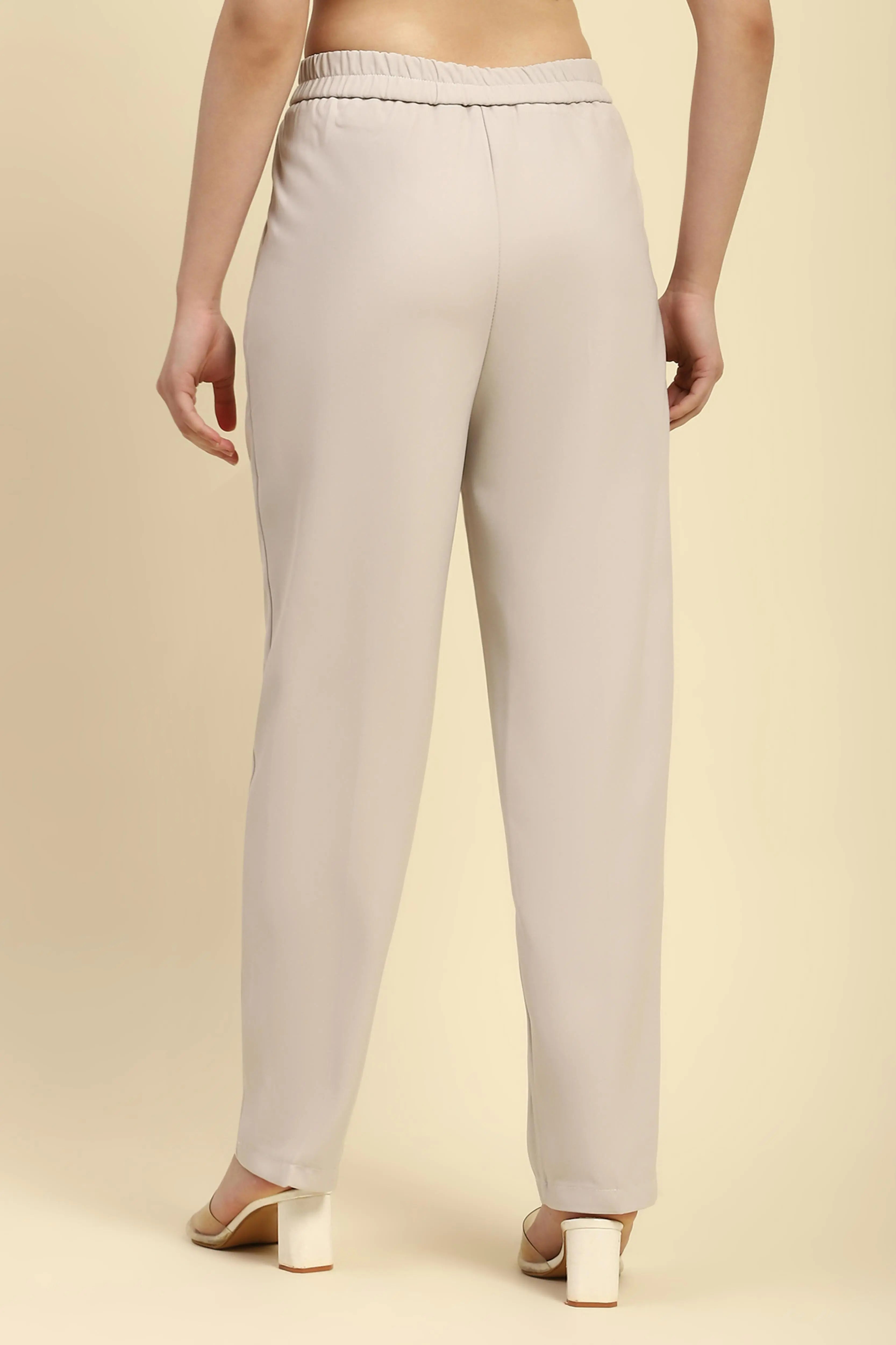Ecru Korean Formal Trouser