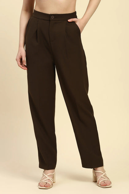 Brown Korean Formal Trouser