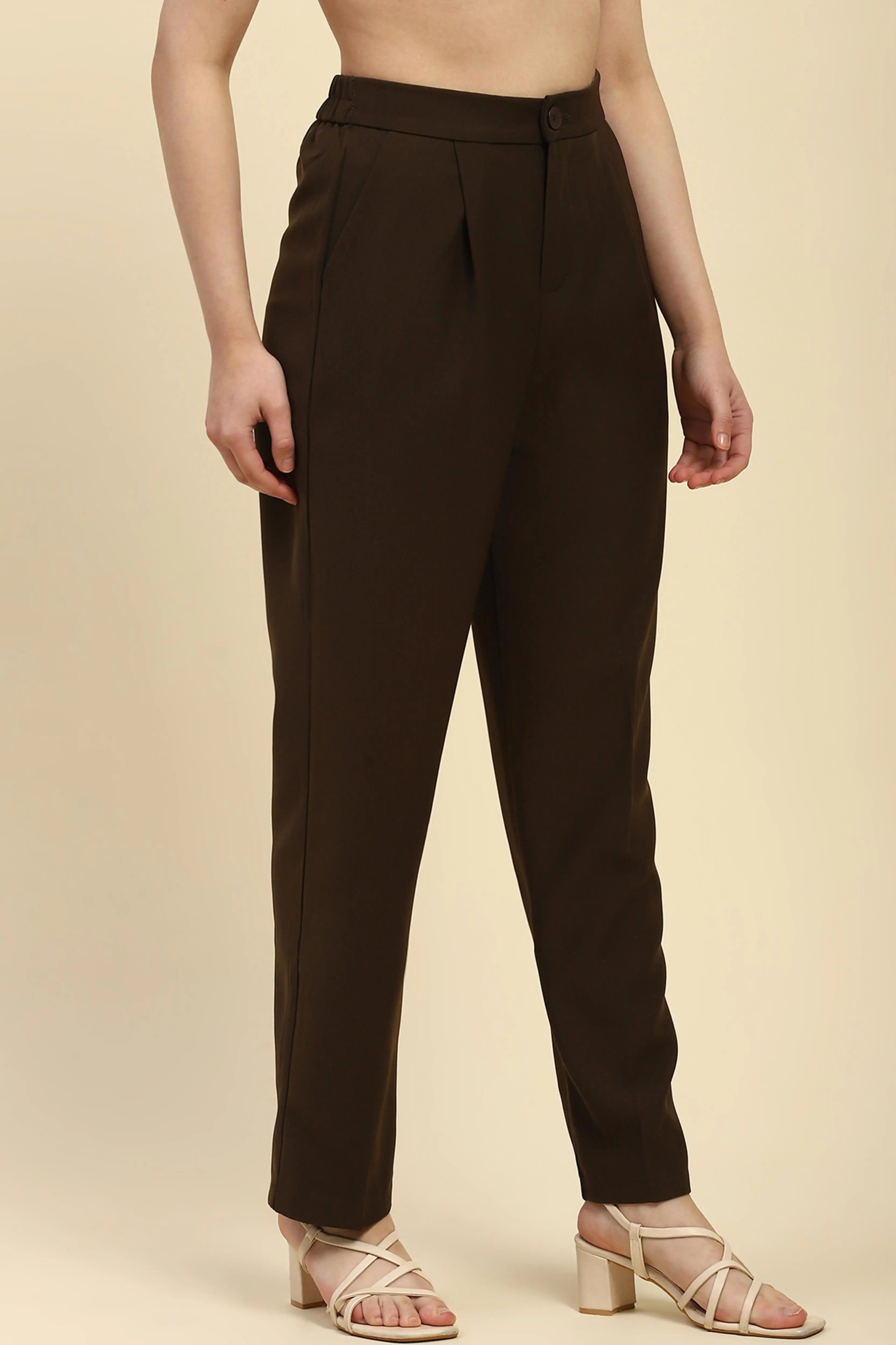Brown Korean Formal Trouser