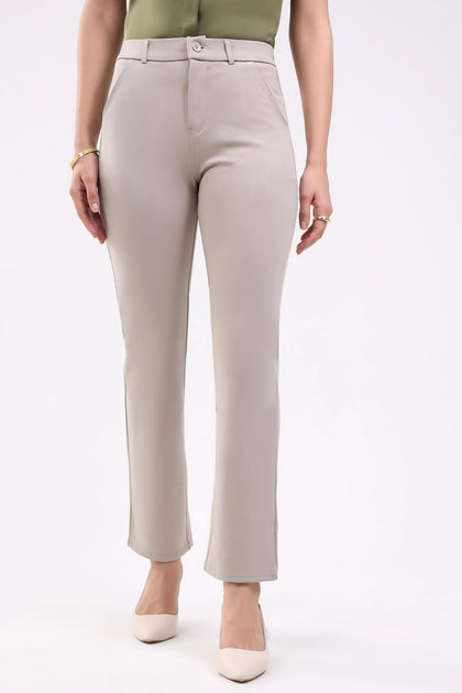 Fawn Straight Cotton Spandex Trousers