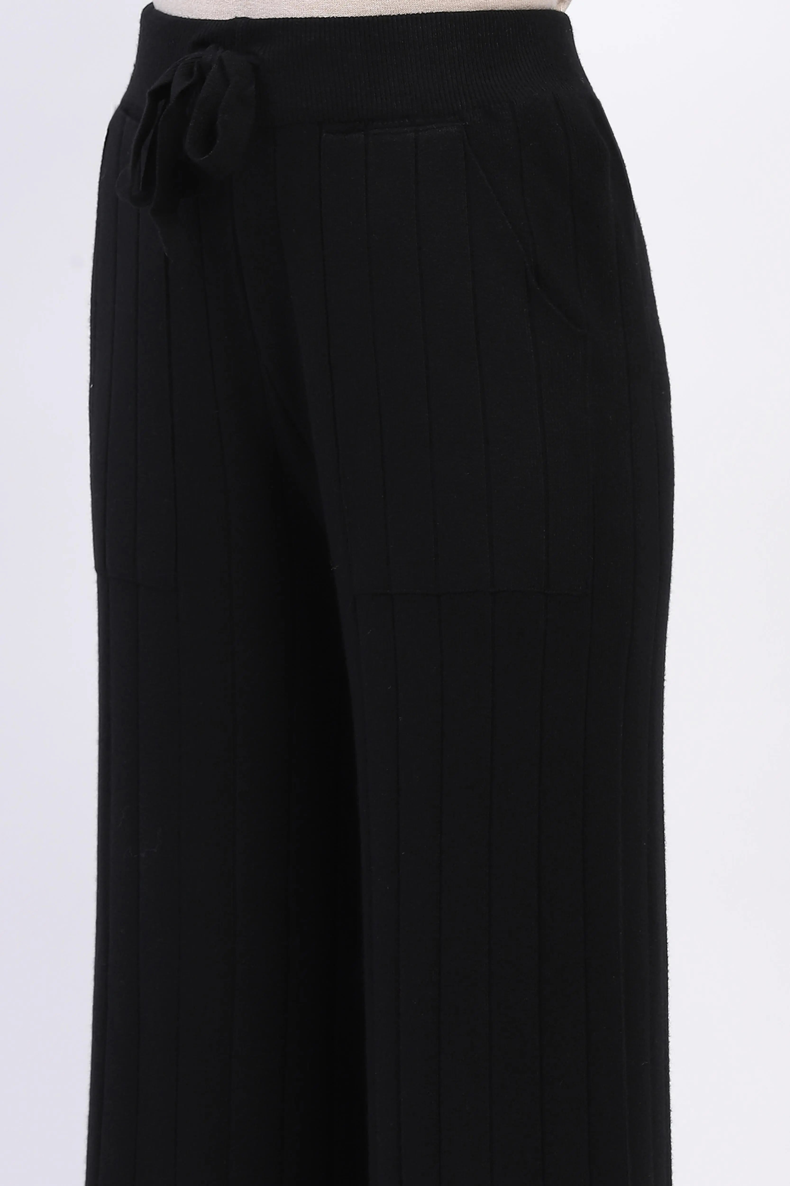 Effortless Winter Knit Pants