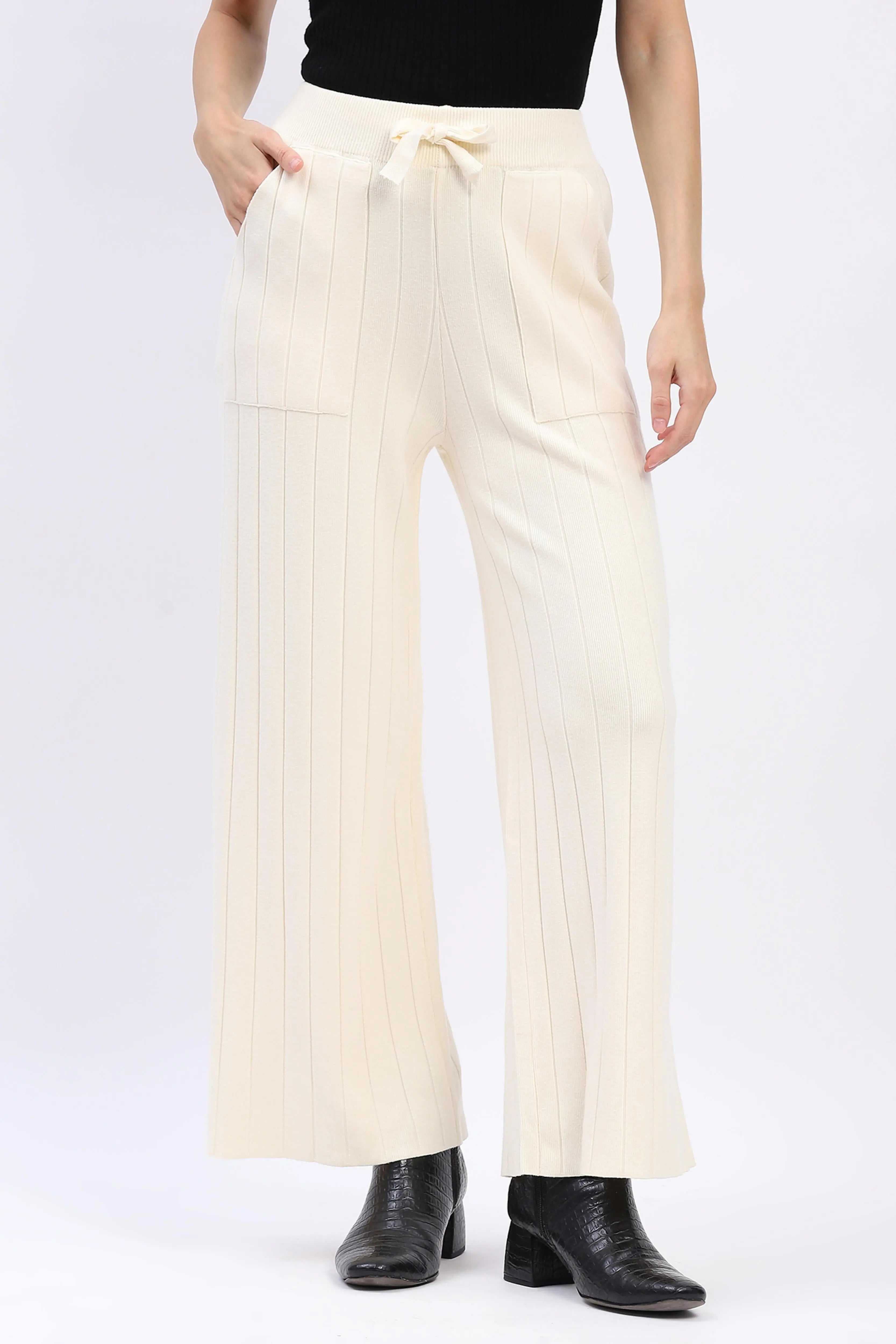 Effortless Winter Knit Pants