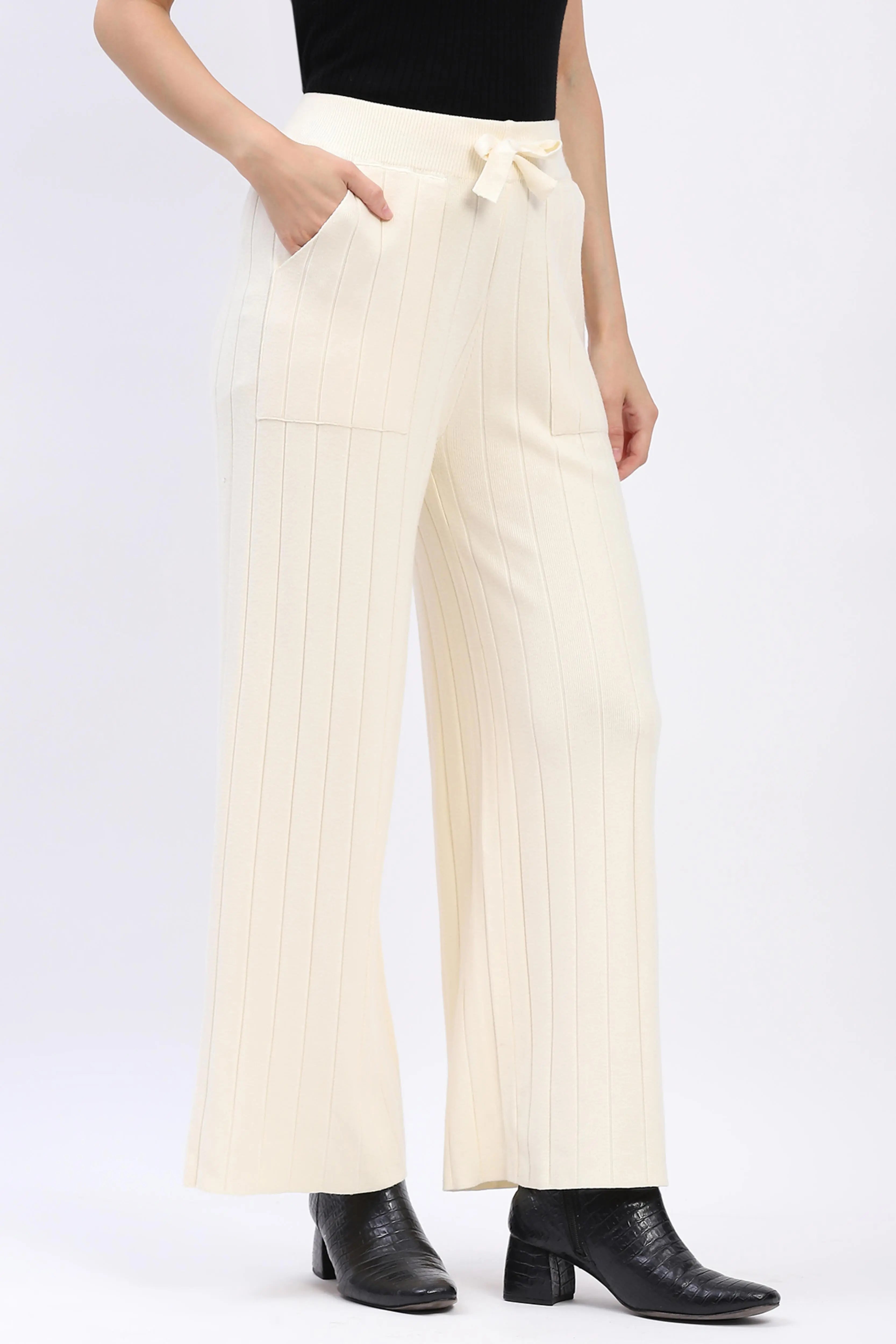 Effortless Winter Knit Pants