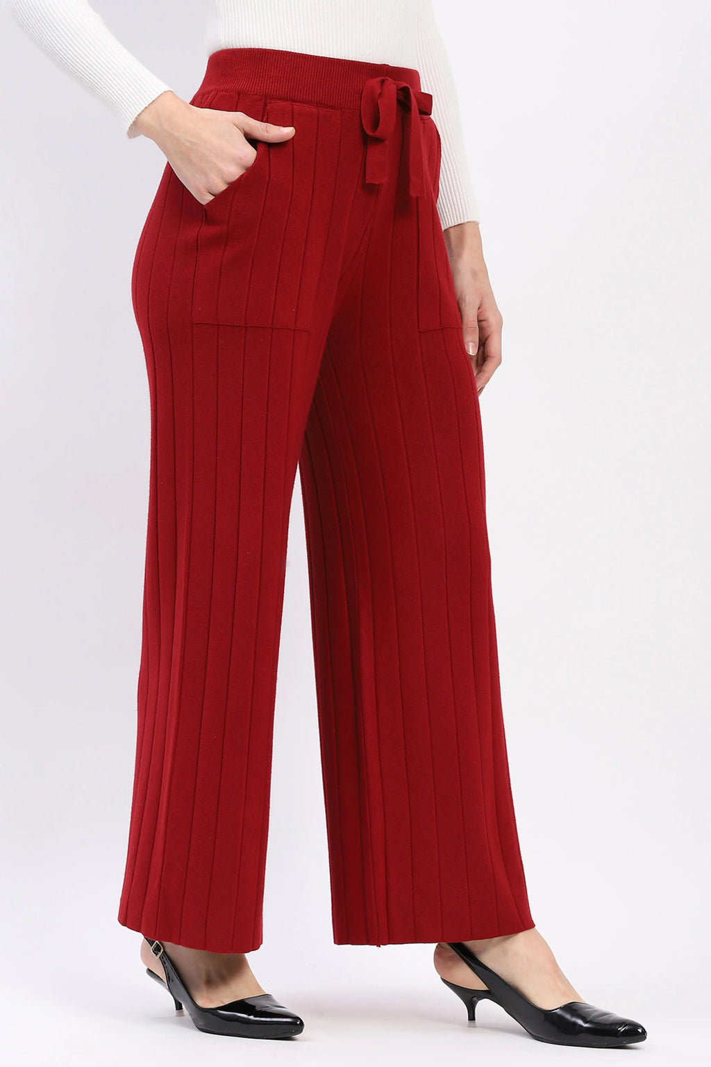 Effortless Winter Knit Pants