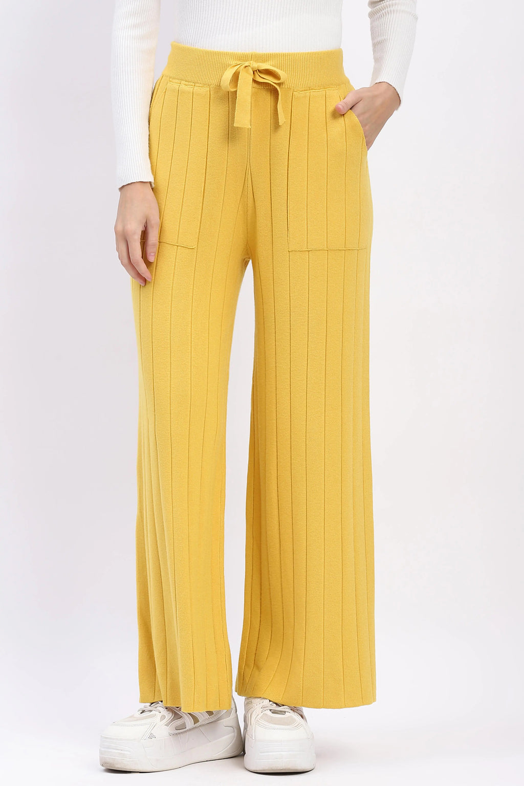 Effortless Winter Knit Pants