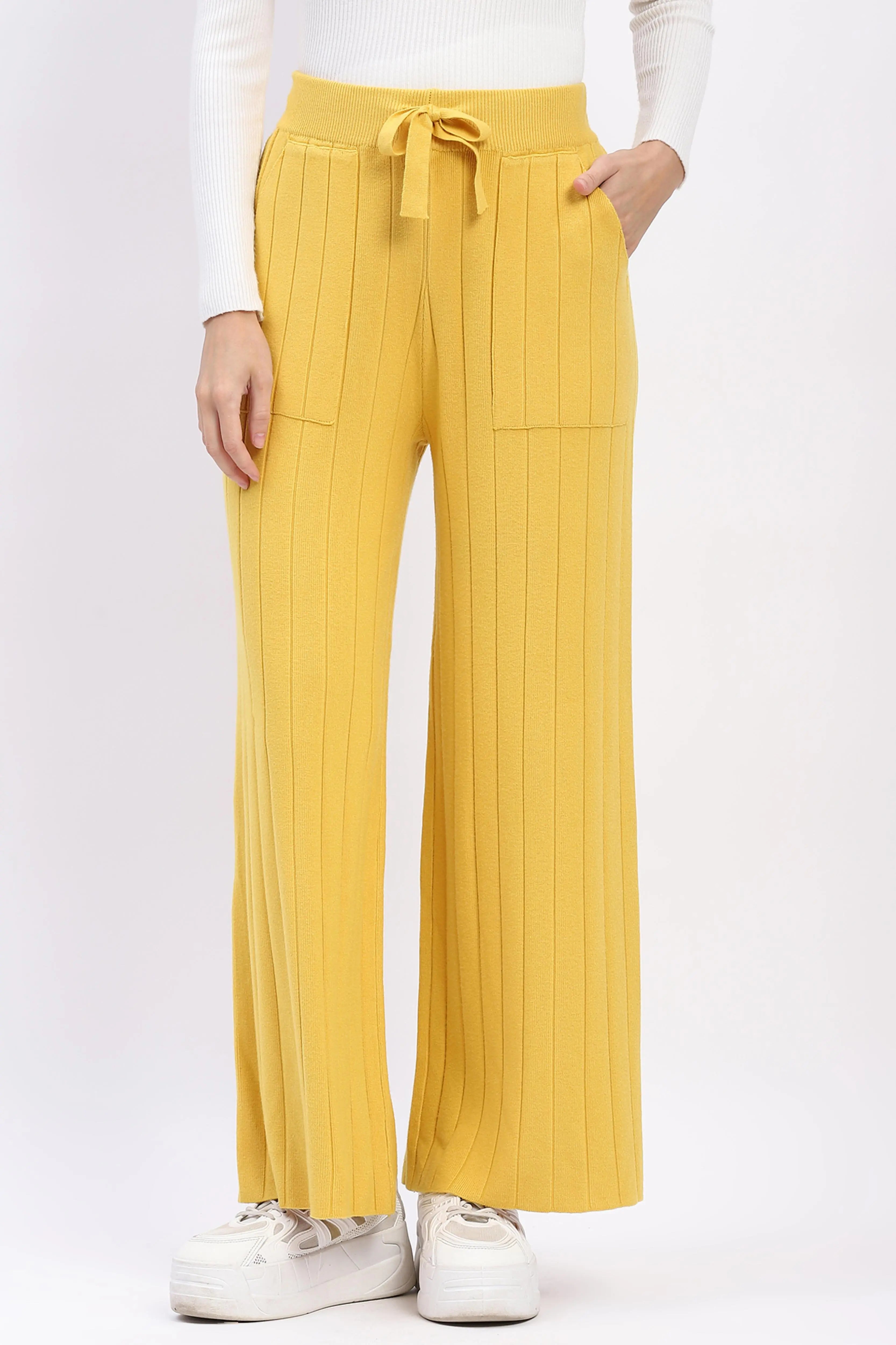 Effortless Winter Knit Pants