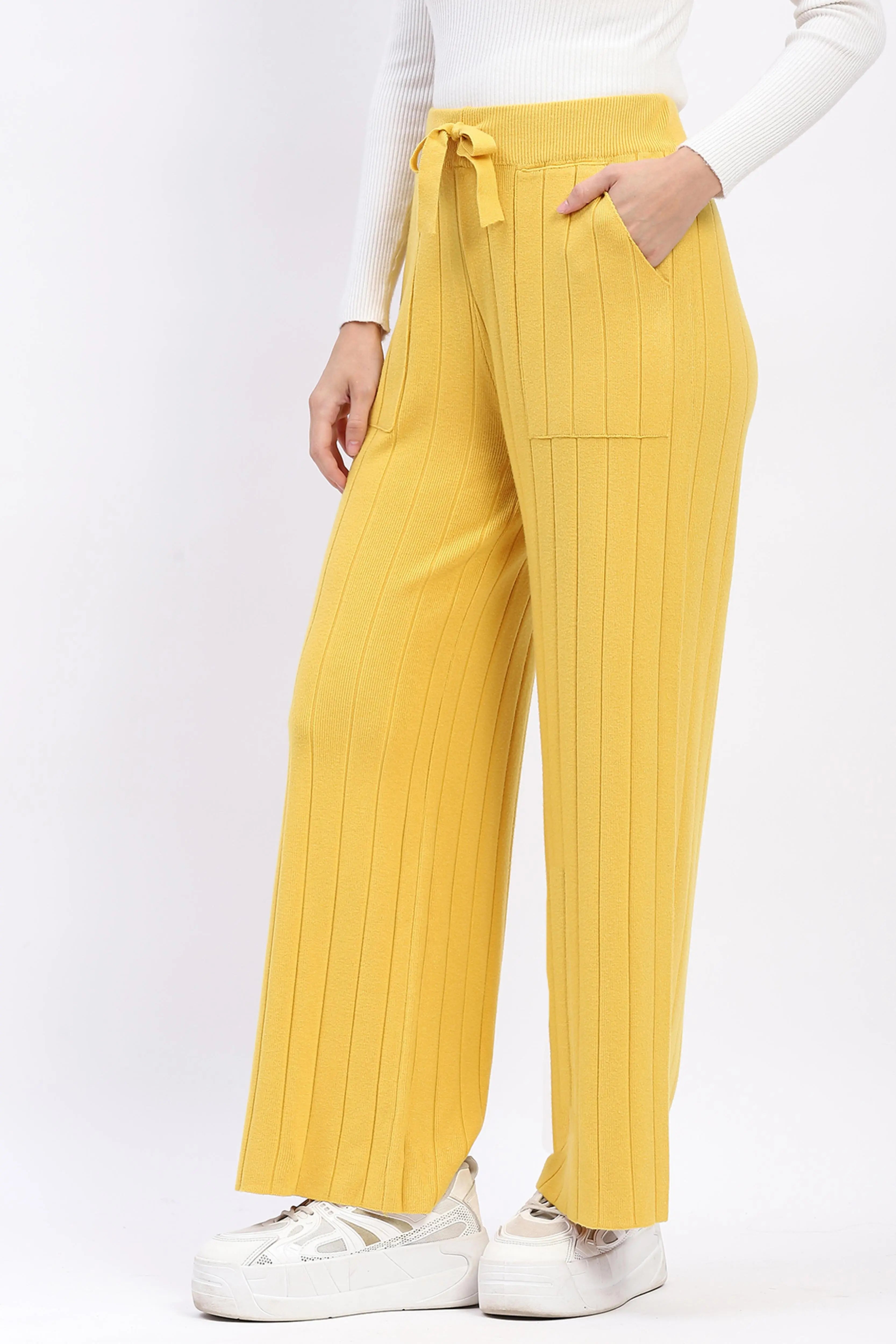 Effortless Winter Knit Pants