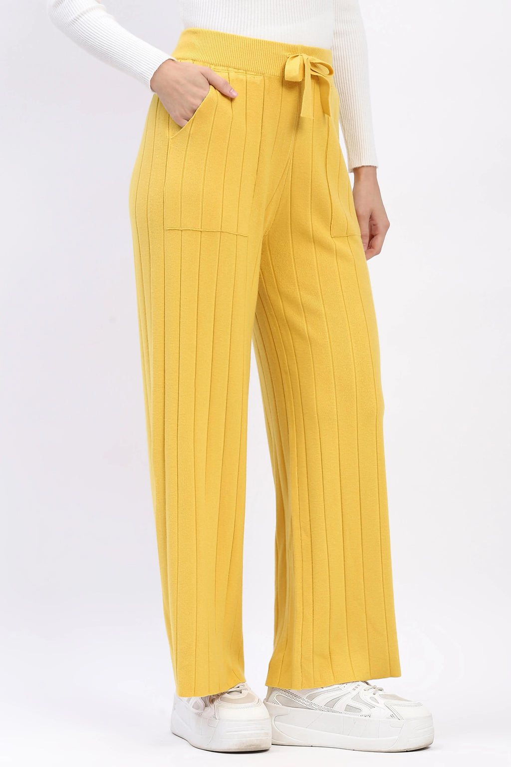 Effortless Winter Knit Pants
