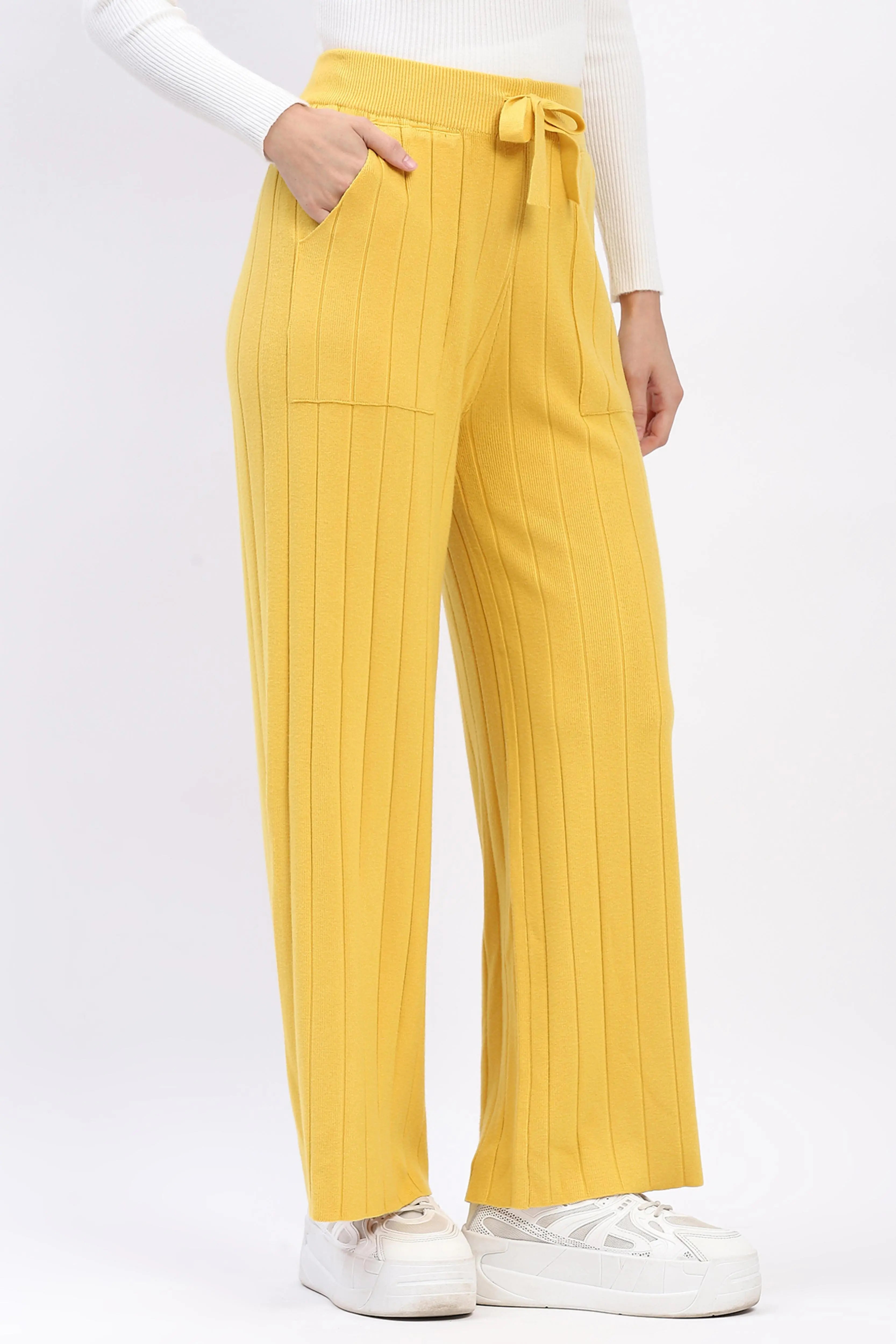 Effortless Winter Knit Pants
