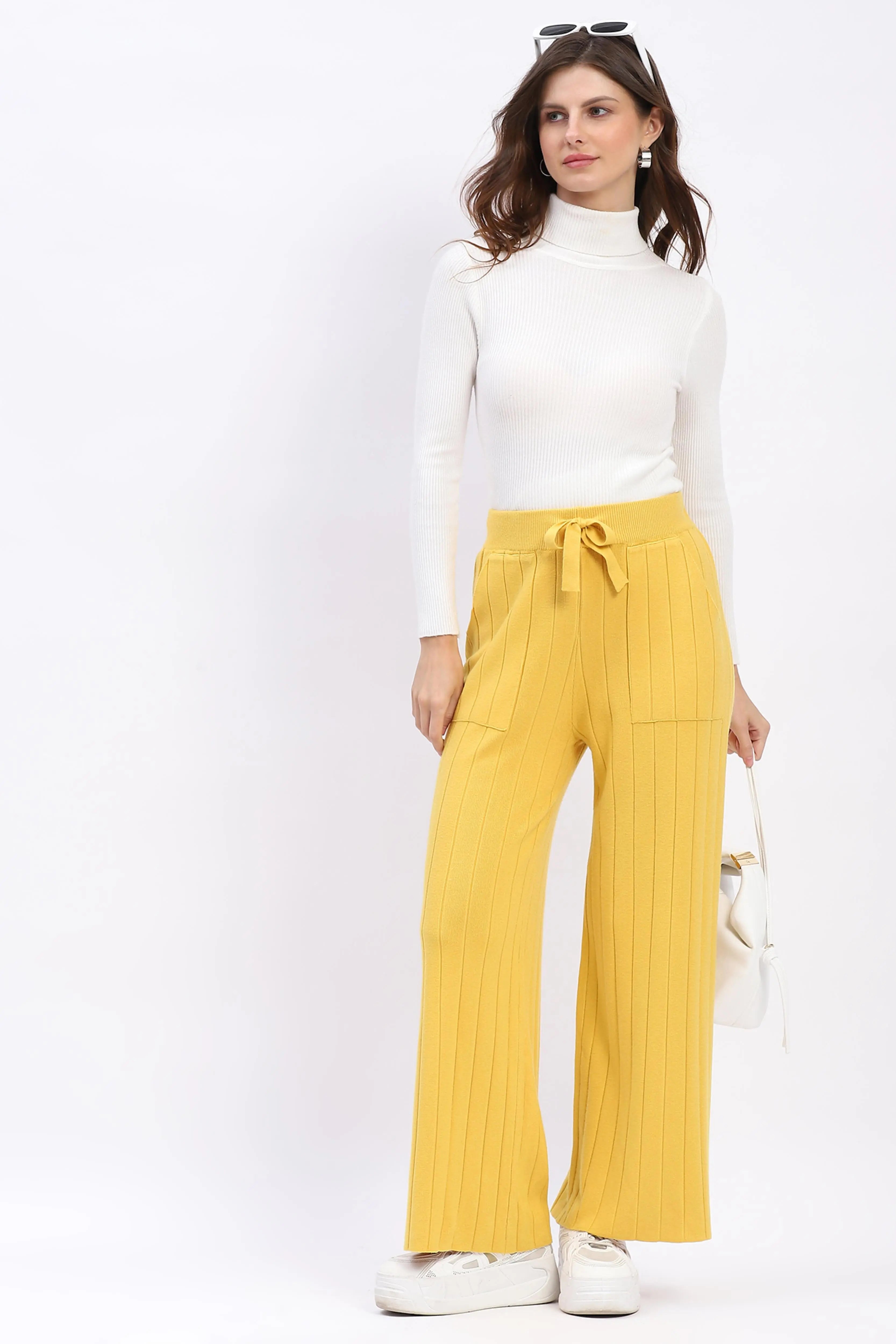 Effortless Winter Knit Pants