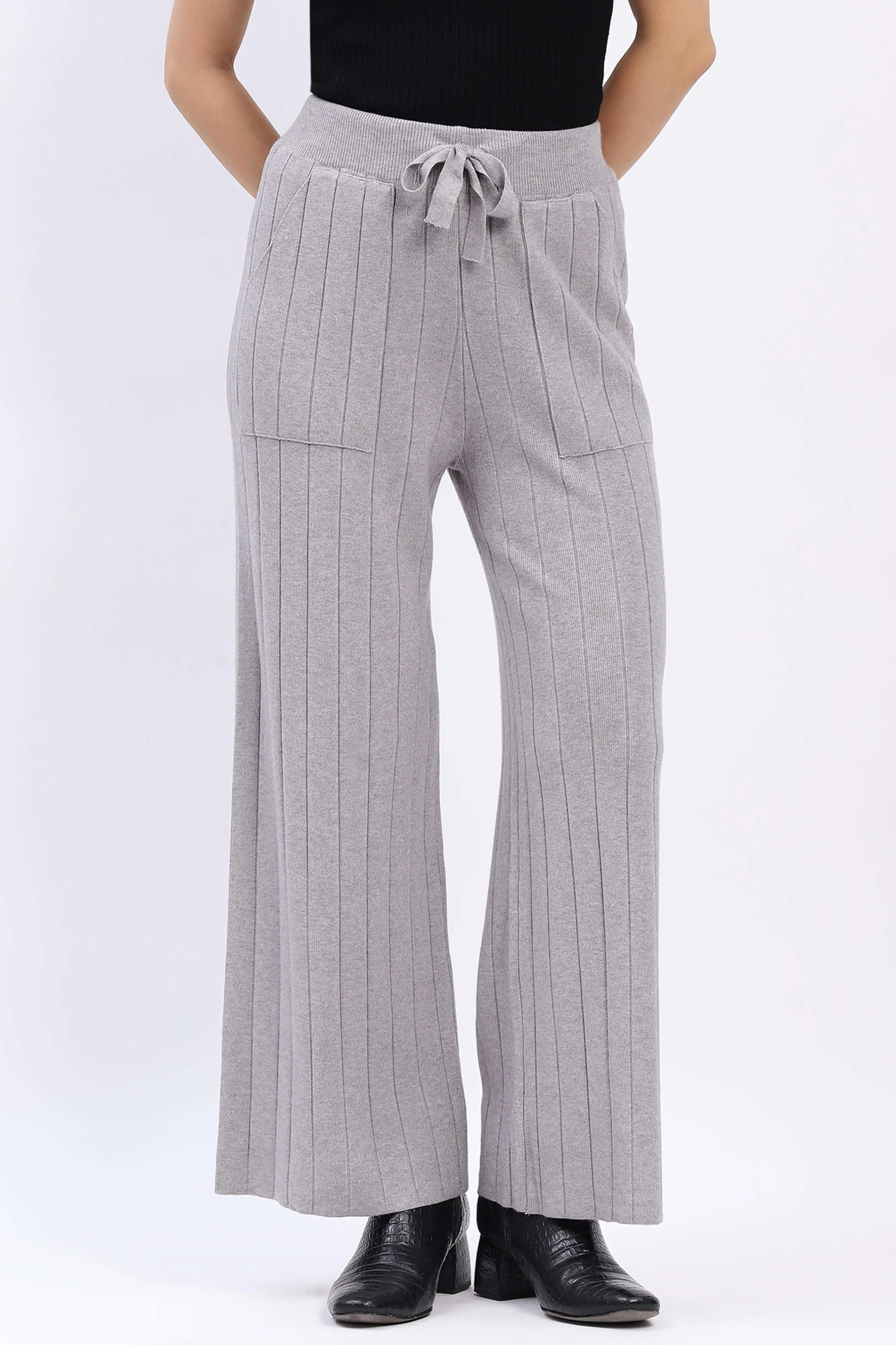 Effortless Winter Knit Pants