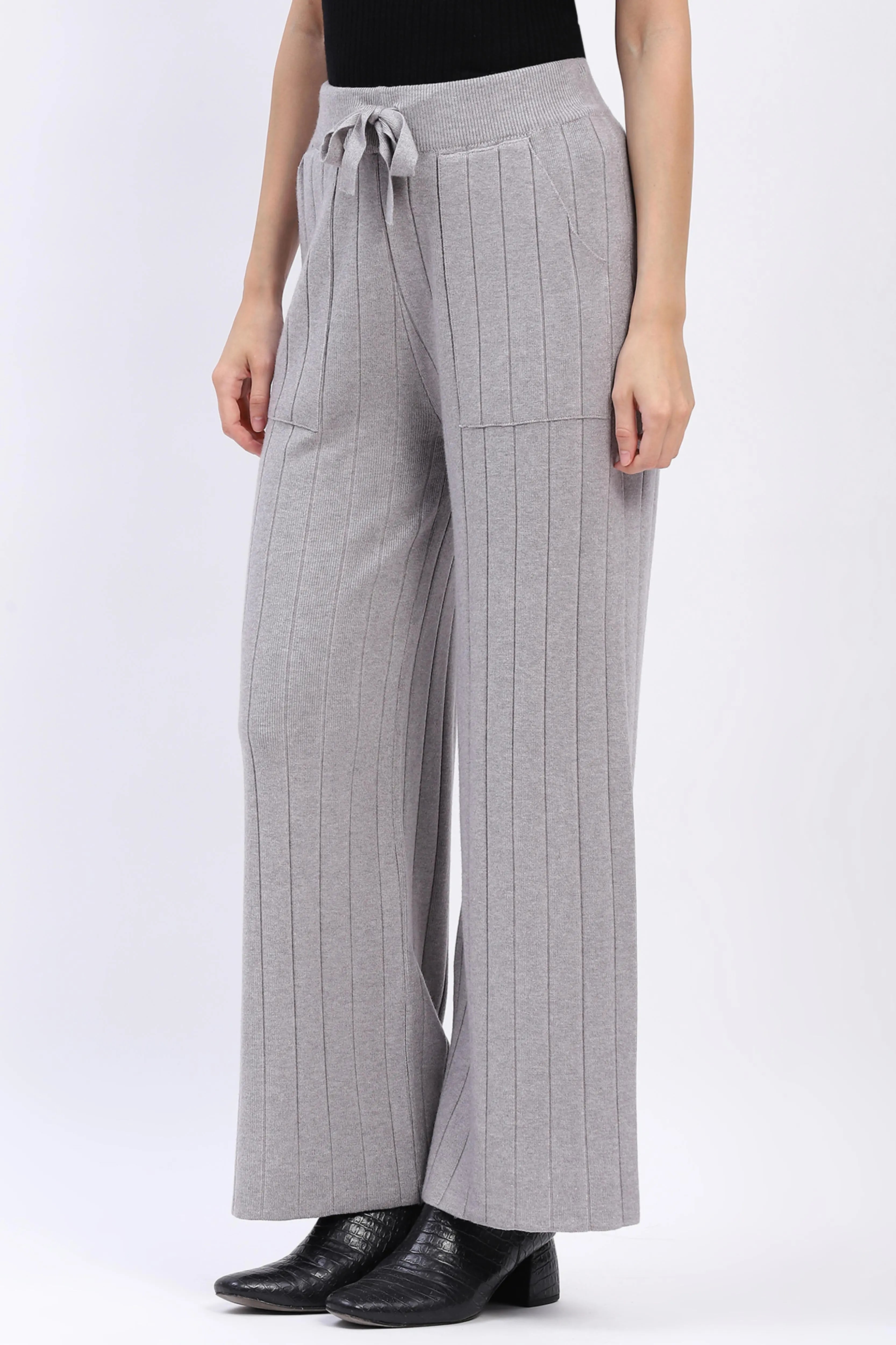 Effortless Winter Knit Pants