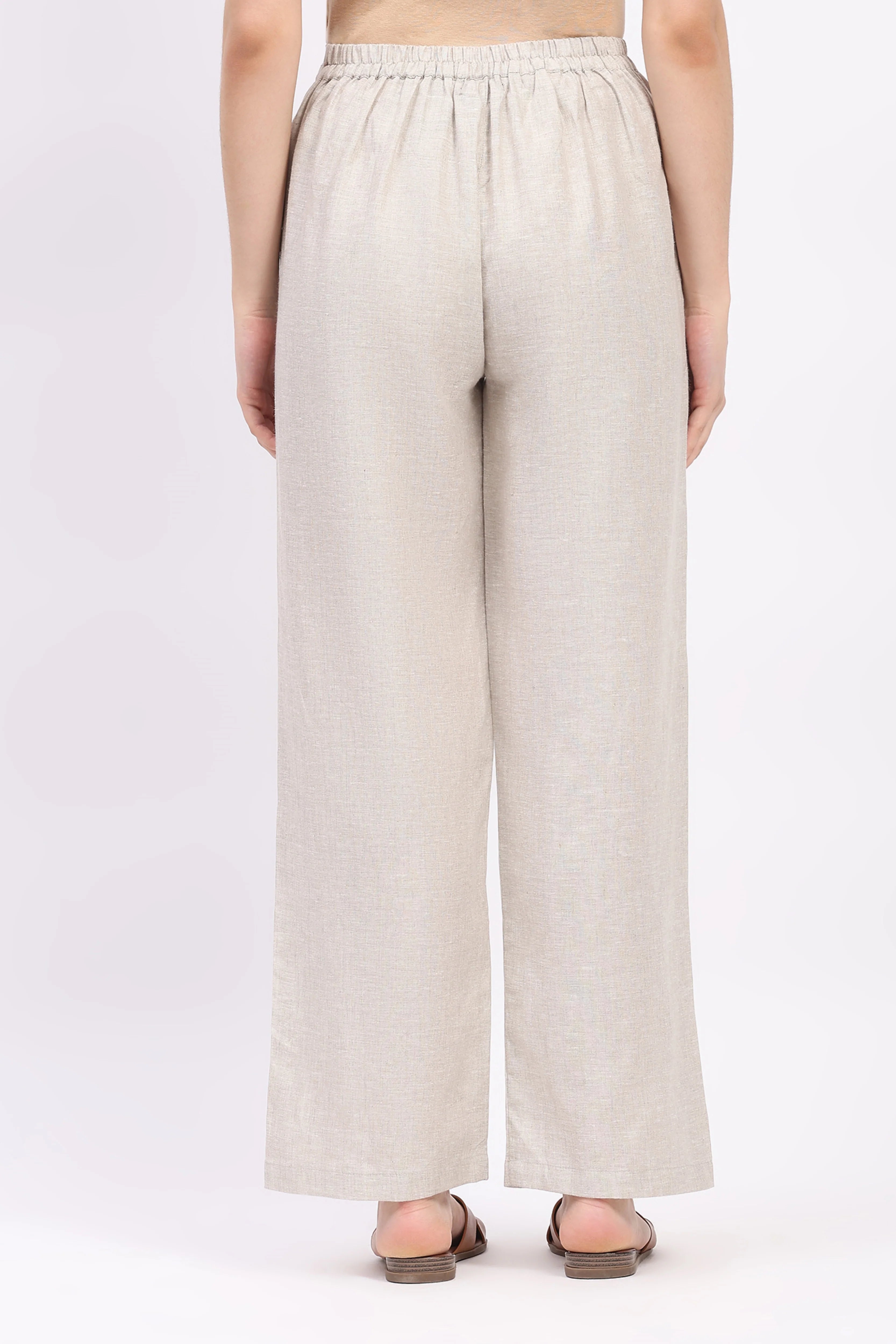 Natural Linen Relaxed Fit Lower