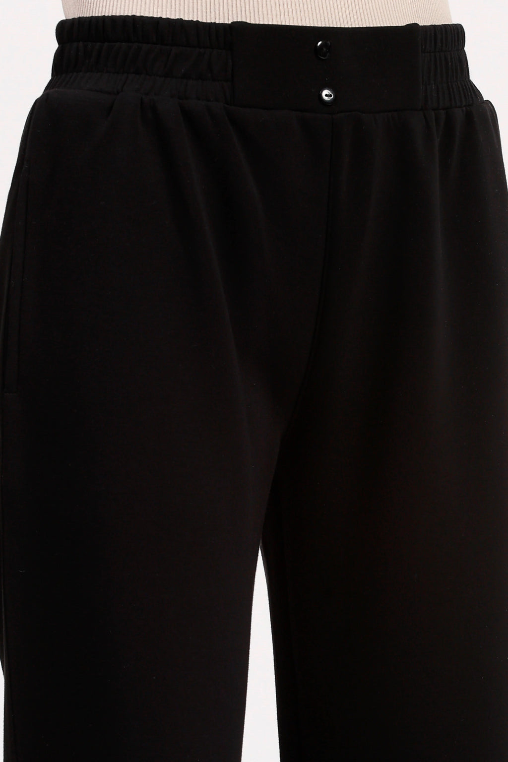 Black Straight Fit Lower