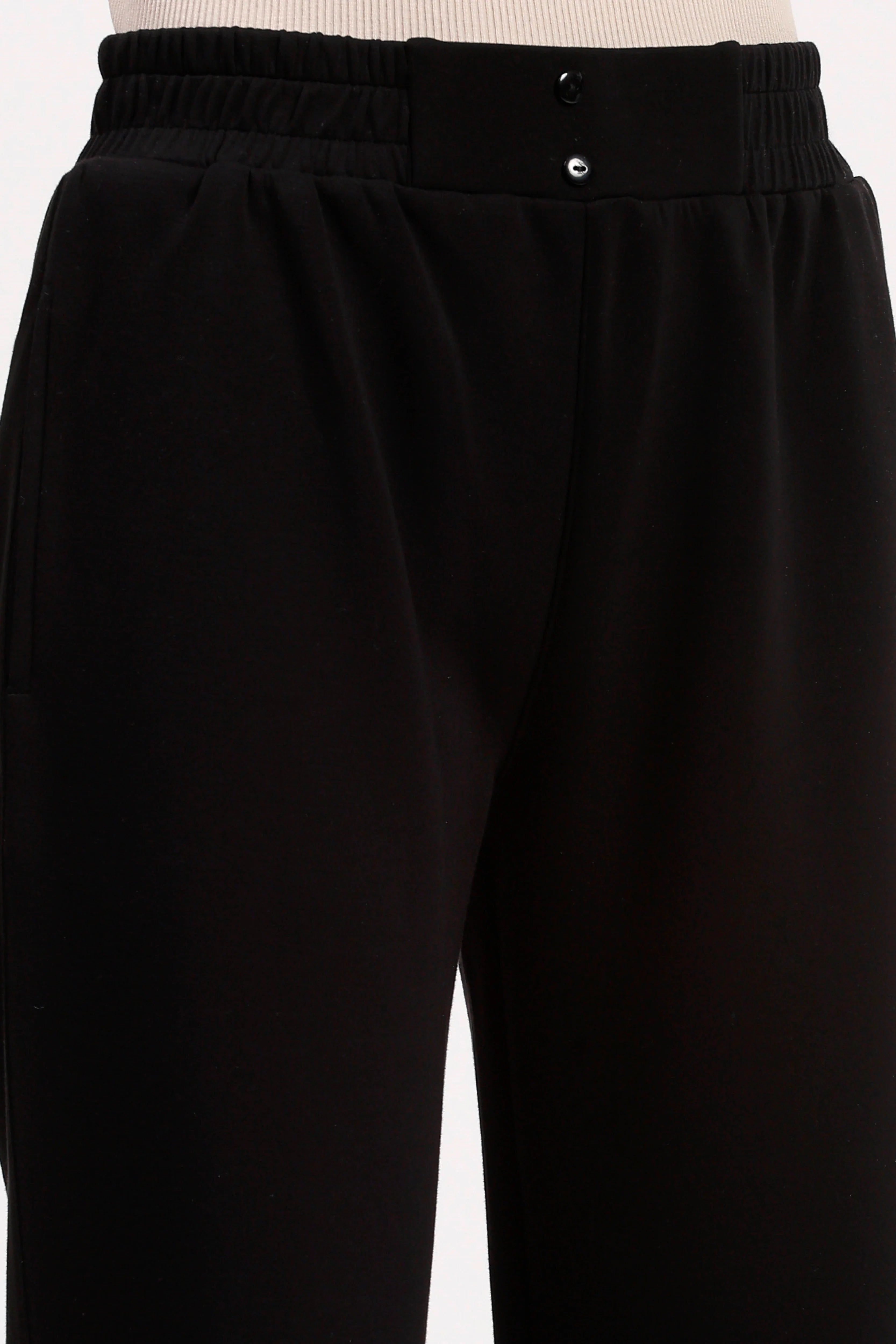 Black Straight Fit Lower