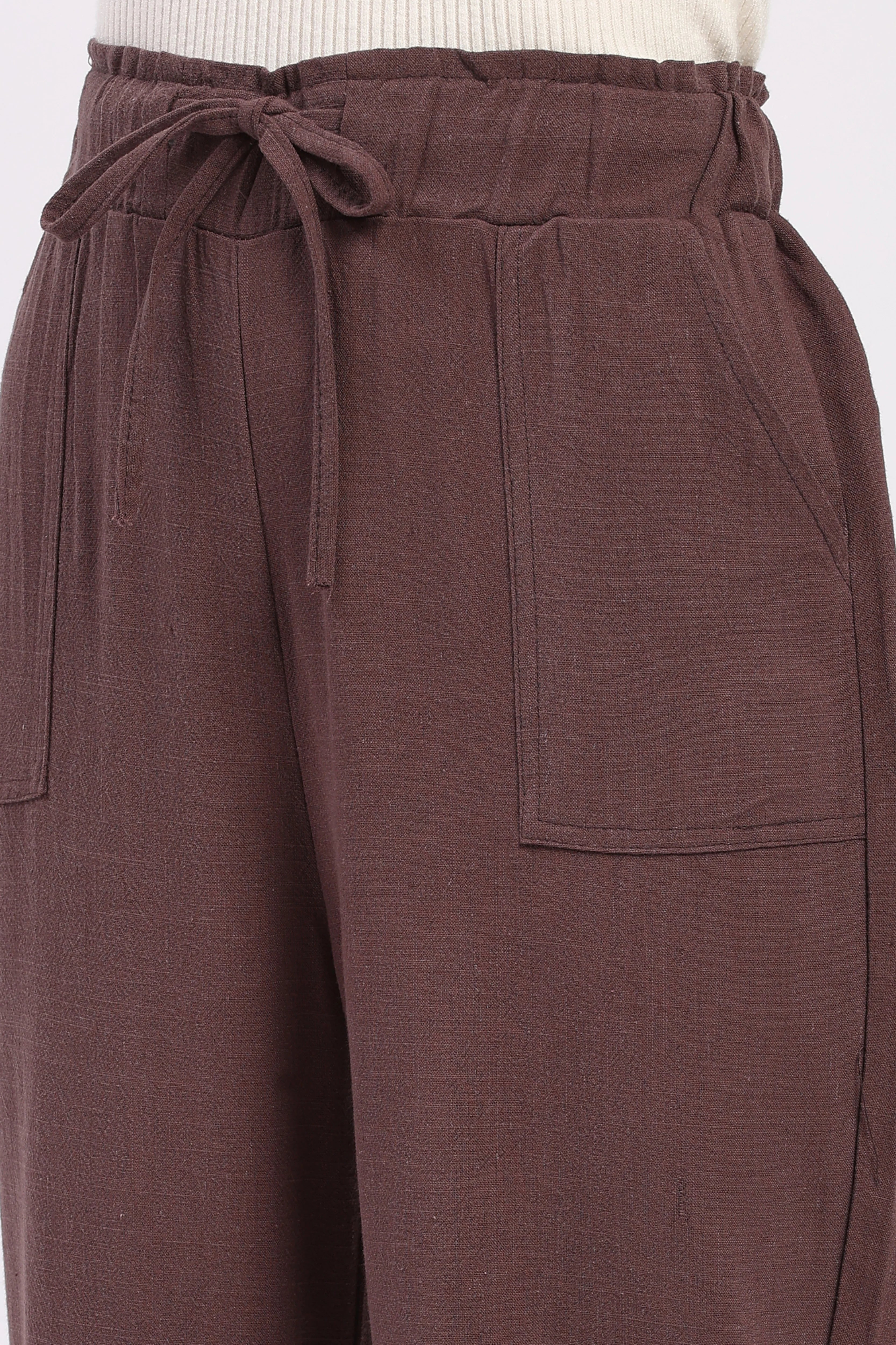 Coffee Cotton Linen Lower