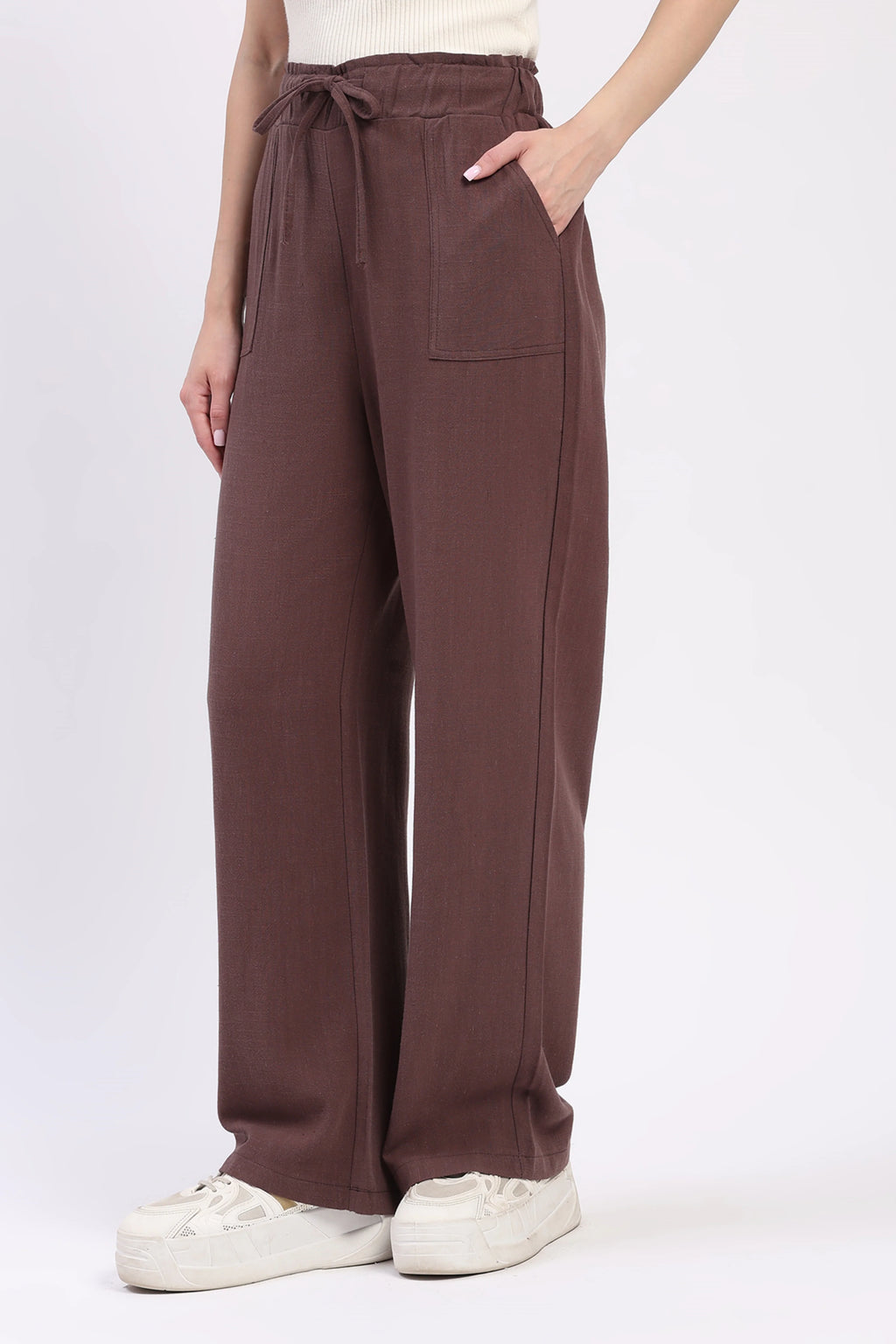 Coffee Cotton Linen Lower