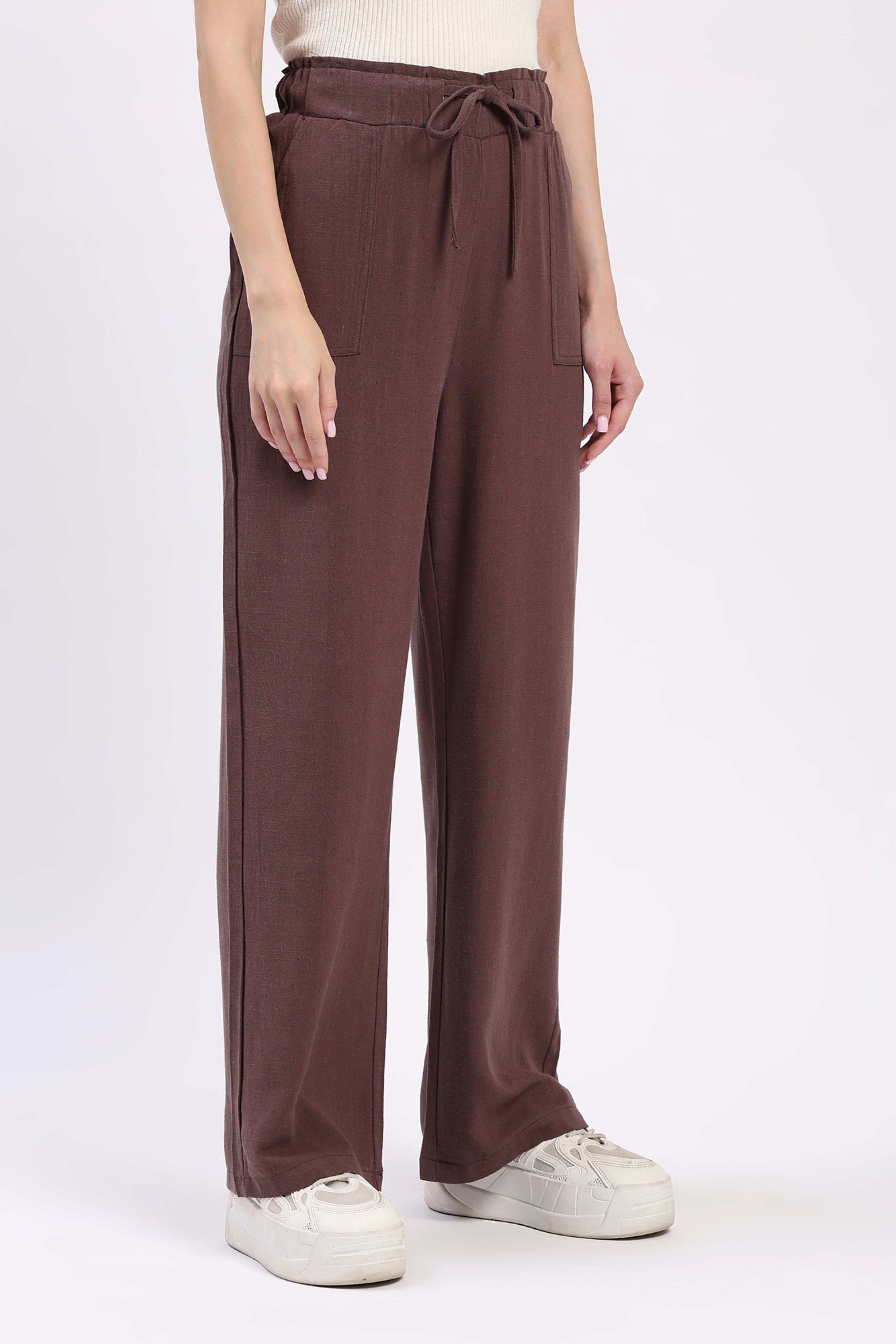 Coffee Cotton Linen Lower