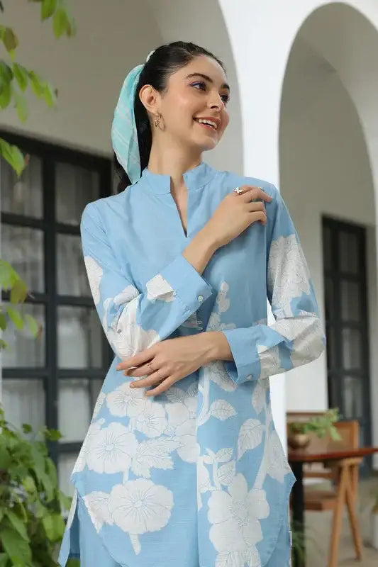 Cloud Light Printed Cotton Co-ord Set