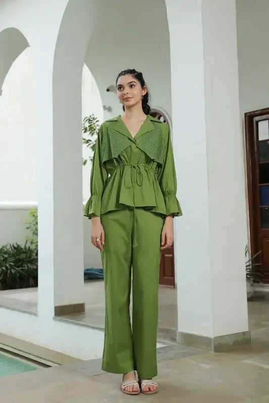 Chic Moss Cotton Co-ord Set