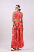 Fiery Floral Cotton Co-ord Set