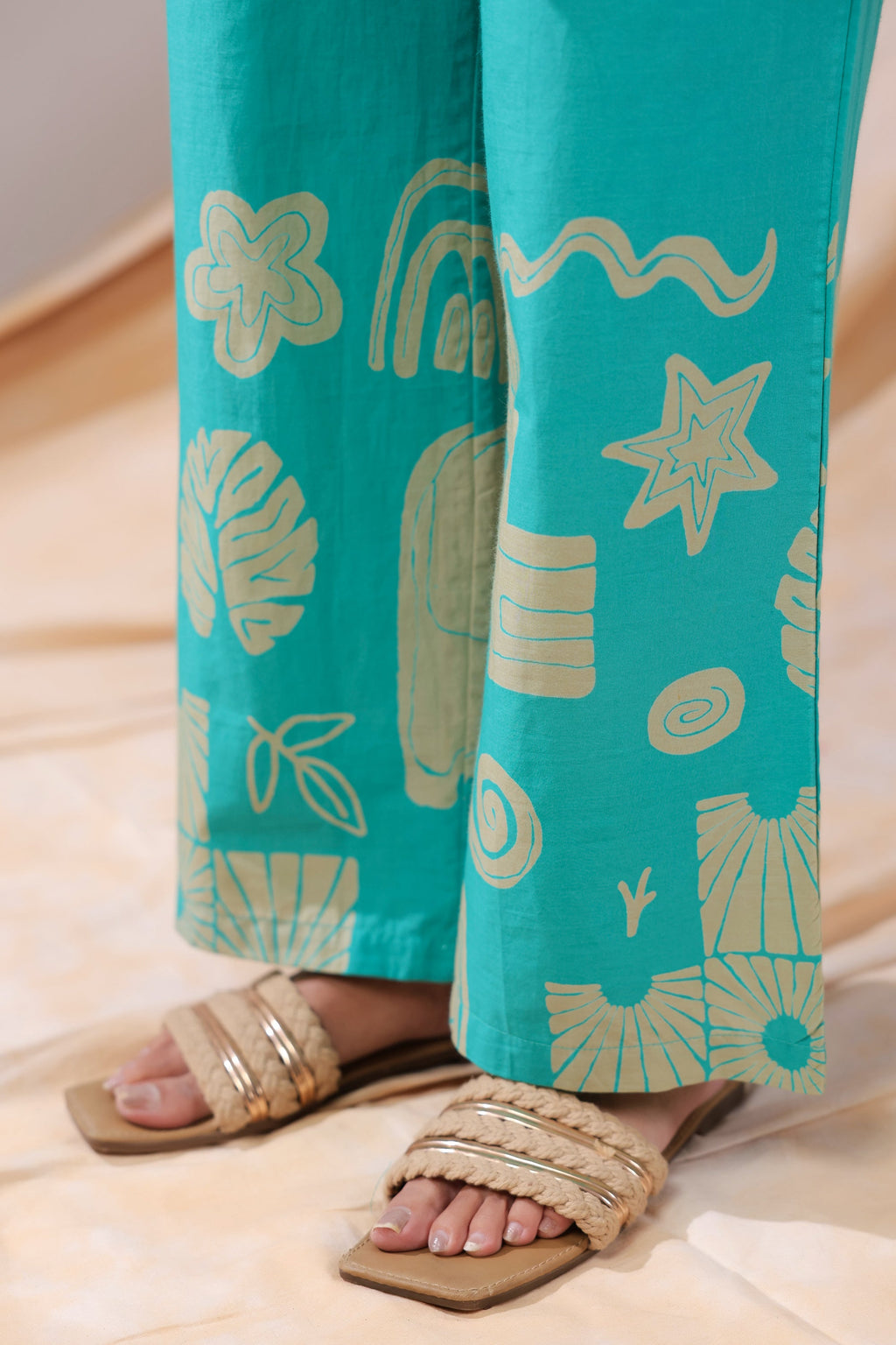 Aqua Rhythm Cotton Co-ord Set