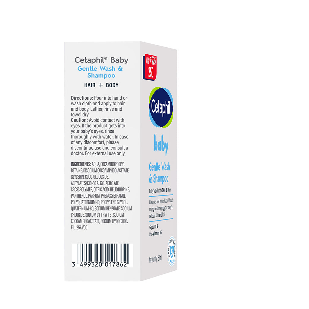 Cetaphil Baby Gentle Wash & Shampoo - 50 ml