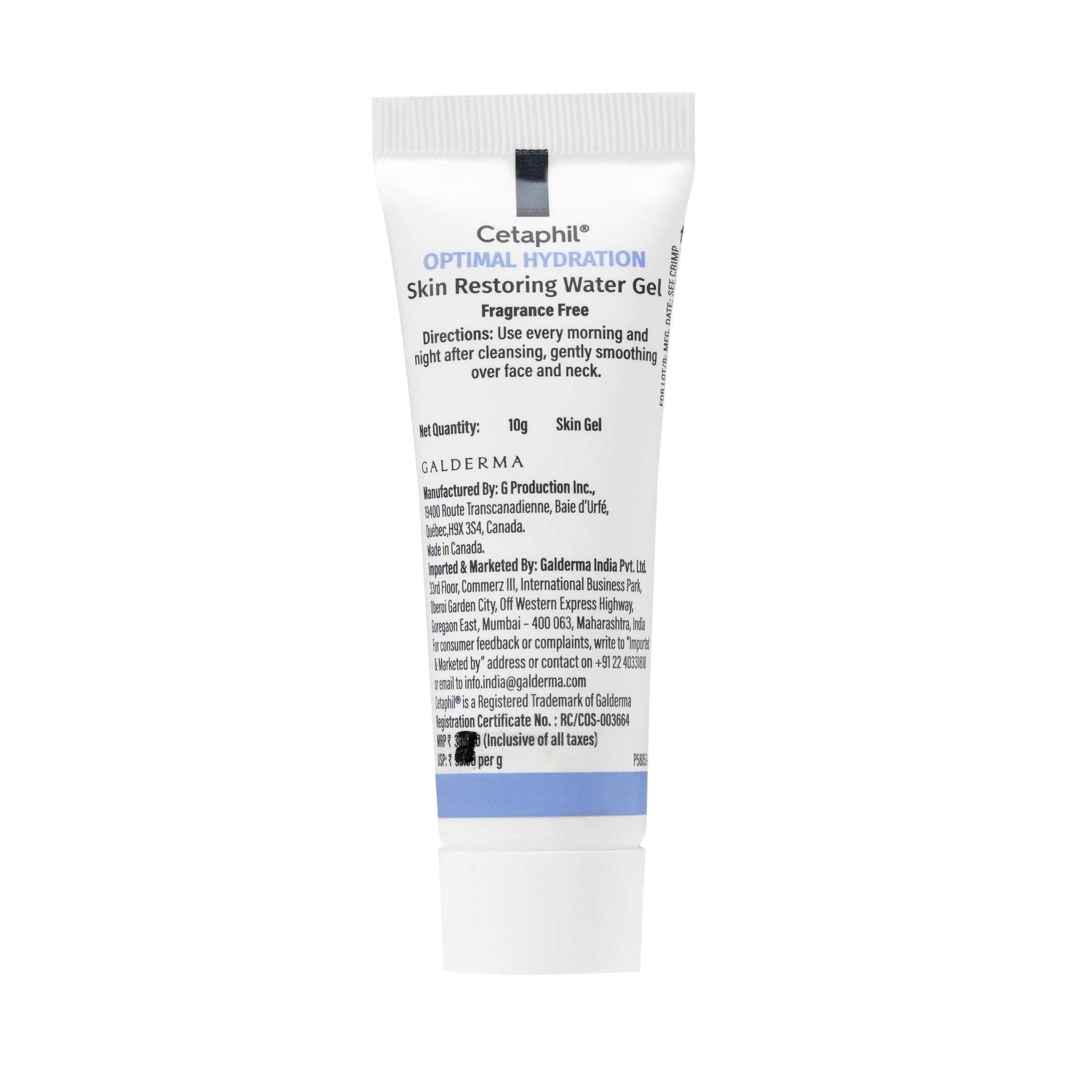 Cetaphil Optimal Hydration Restoring Water Gel 10g
