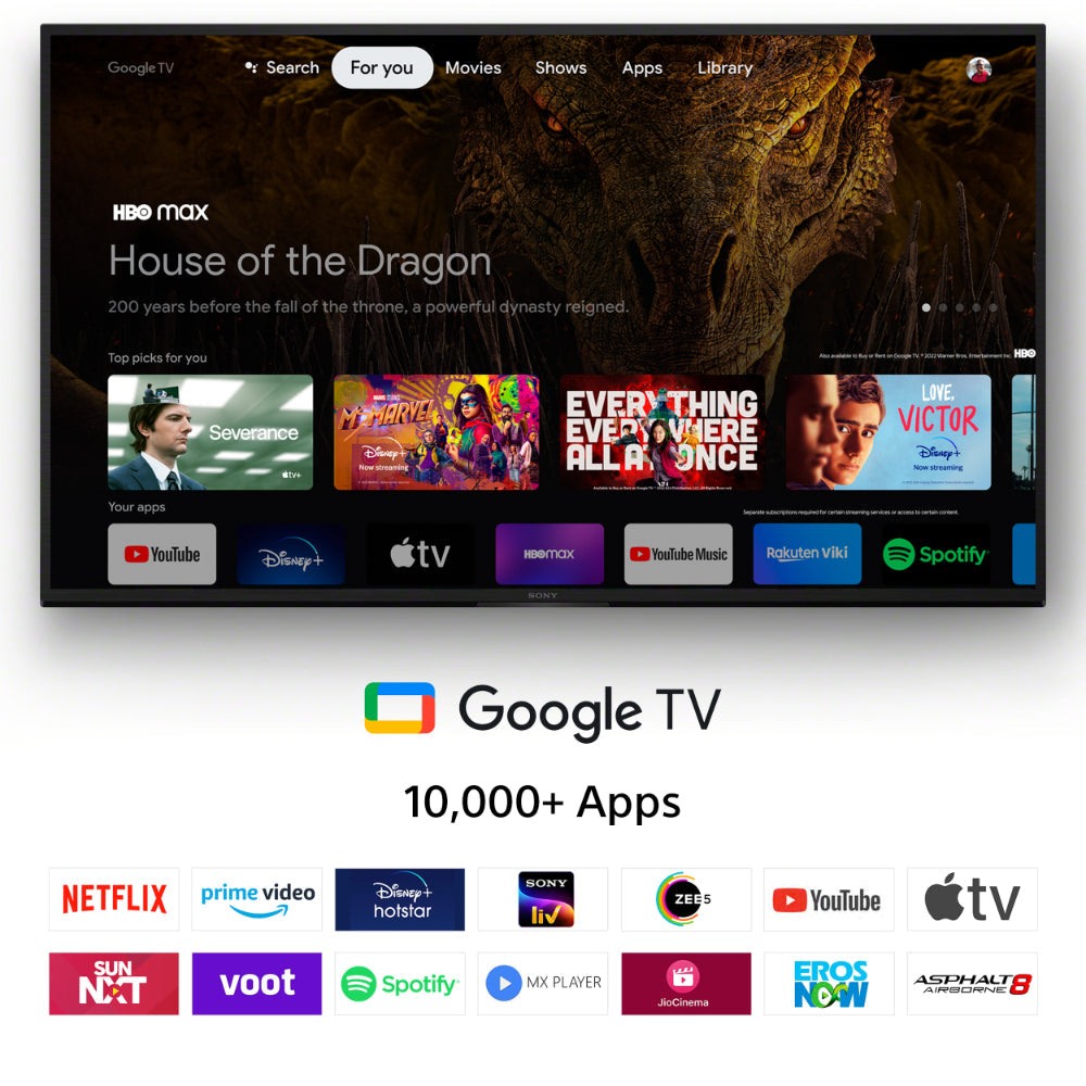 Sony Bravia 108 cm (43 inches) 4K Ultra HD Smart LED Google TV KD-43X70L (Black)