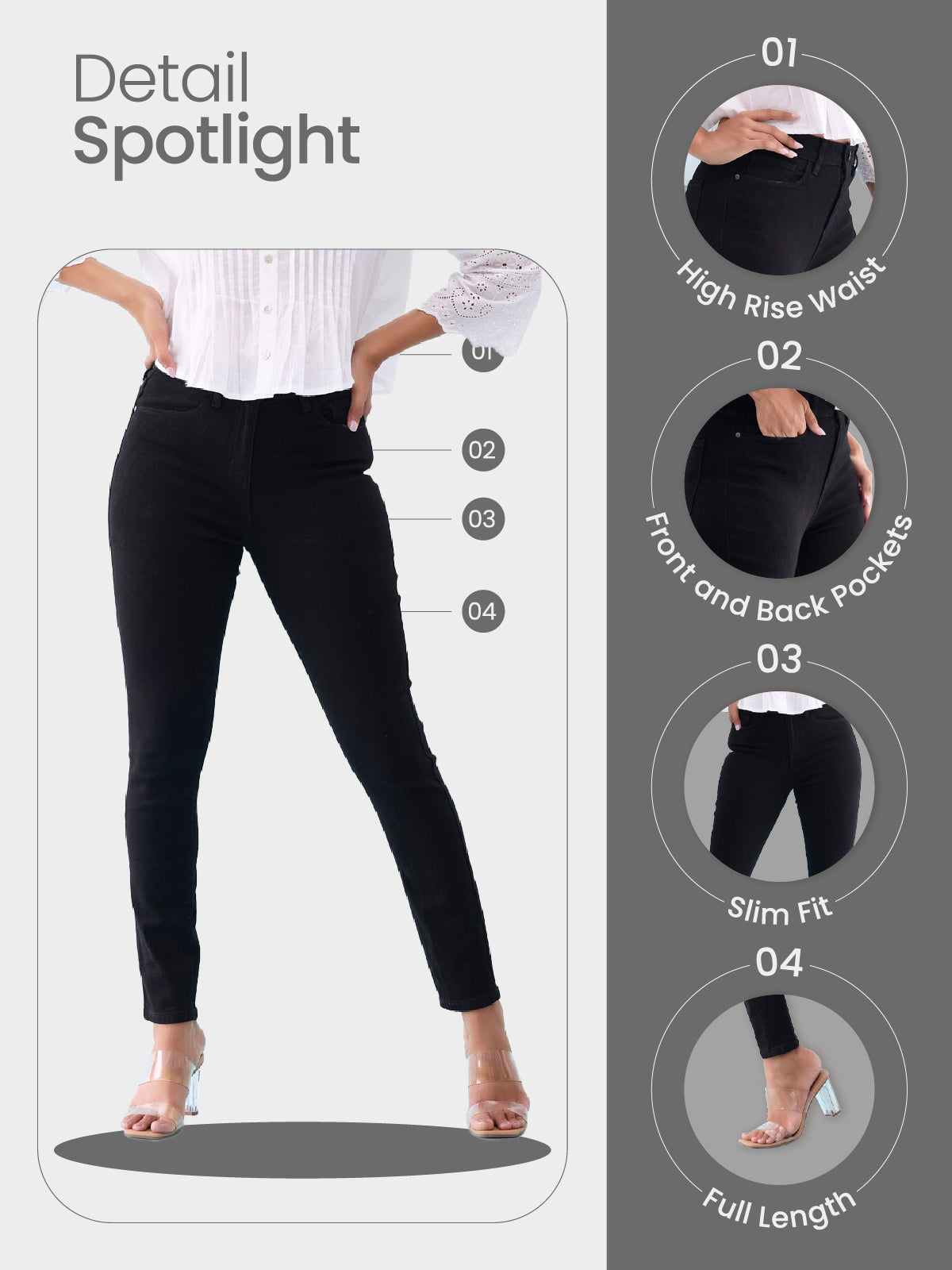 Black Denim Skinny Jeans