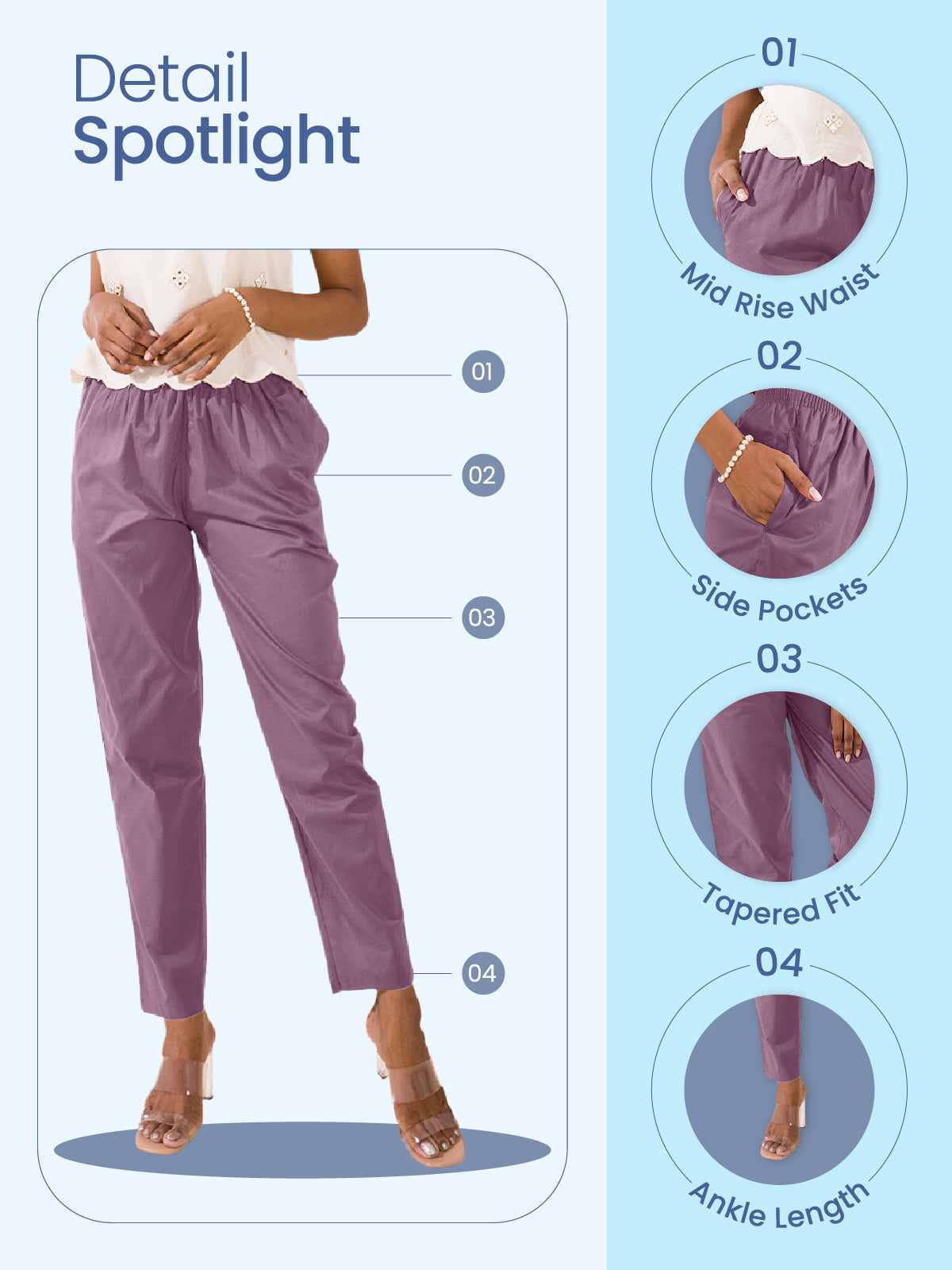 Royal Cotton Cambric Cotton Pants