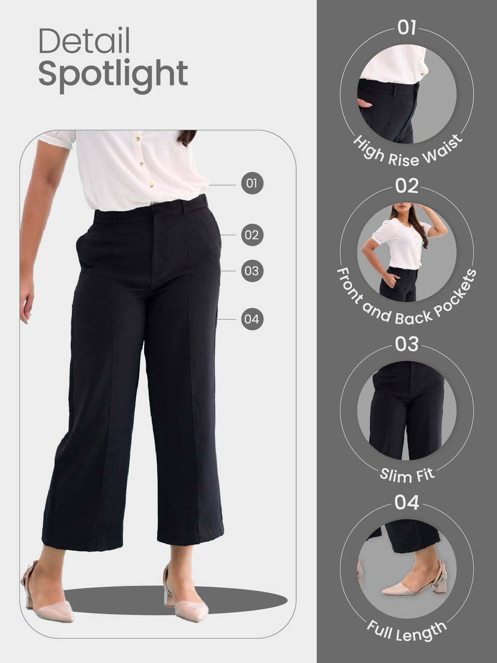 Dark Wine Crepe Wide Trouser