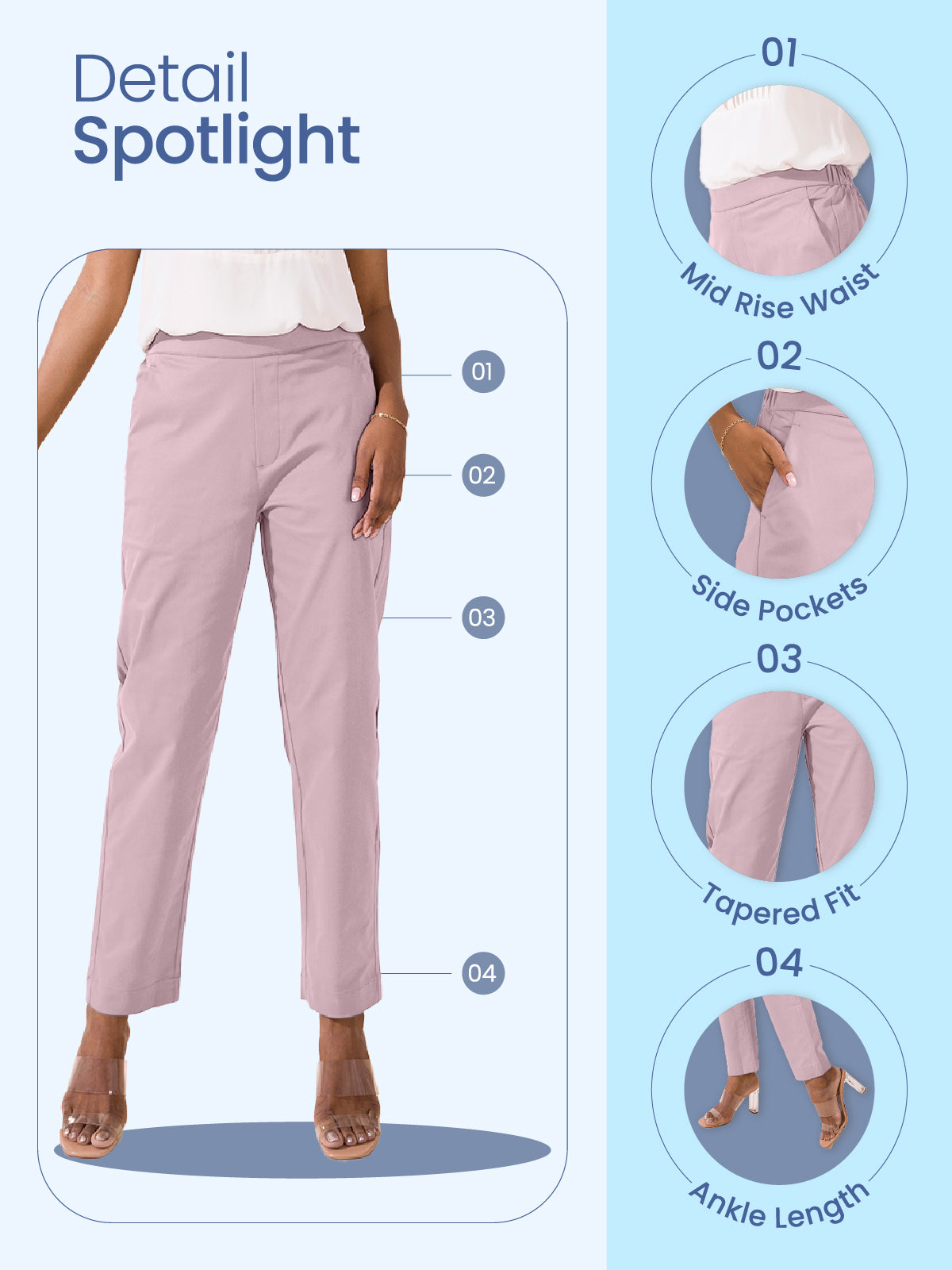 Dark Wine Woven Cotton Stretch Chino Pants