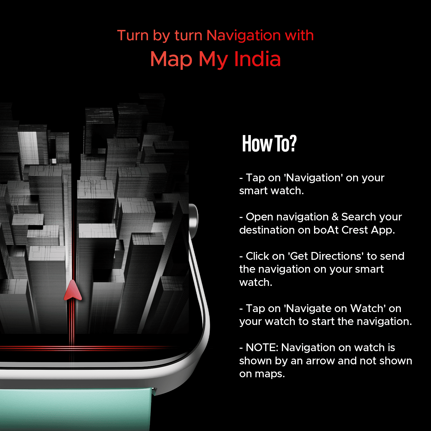 boAt Storm Call 3 | Smartwatch with built-in Map Navigation, 1.83" HD Display, BT Calling, 700+ Activity Modes, SOS Feature