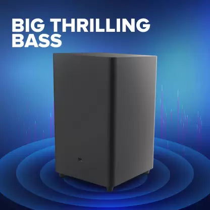JBL Bar 2.1 Deep Bass (MK2), Soundbar with 6.5” Down-Firing Wireless Subwoofer, 2.1 Channel, Built-in Dolby Digital, Bluetooth, HDMI & Optical Connectivity (300W)