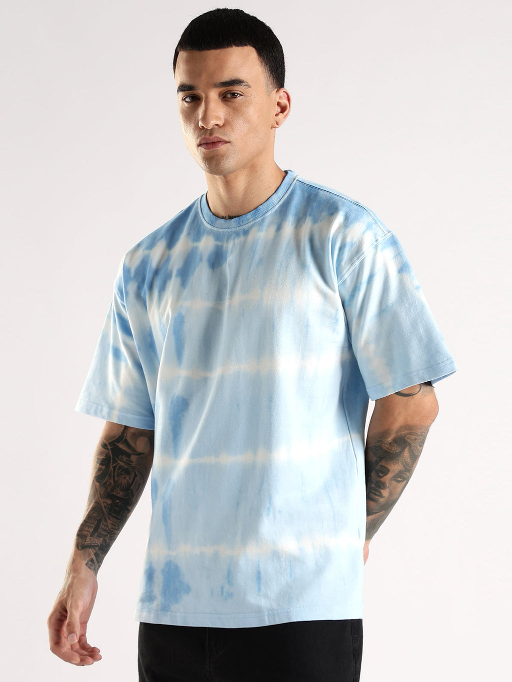 Men Multicolor Trendy Oversized T-Shirt