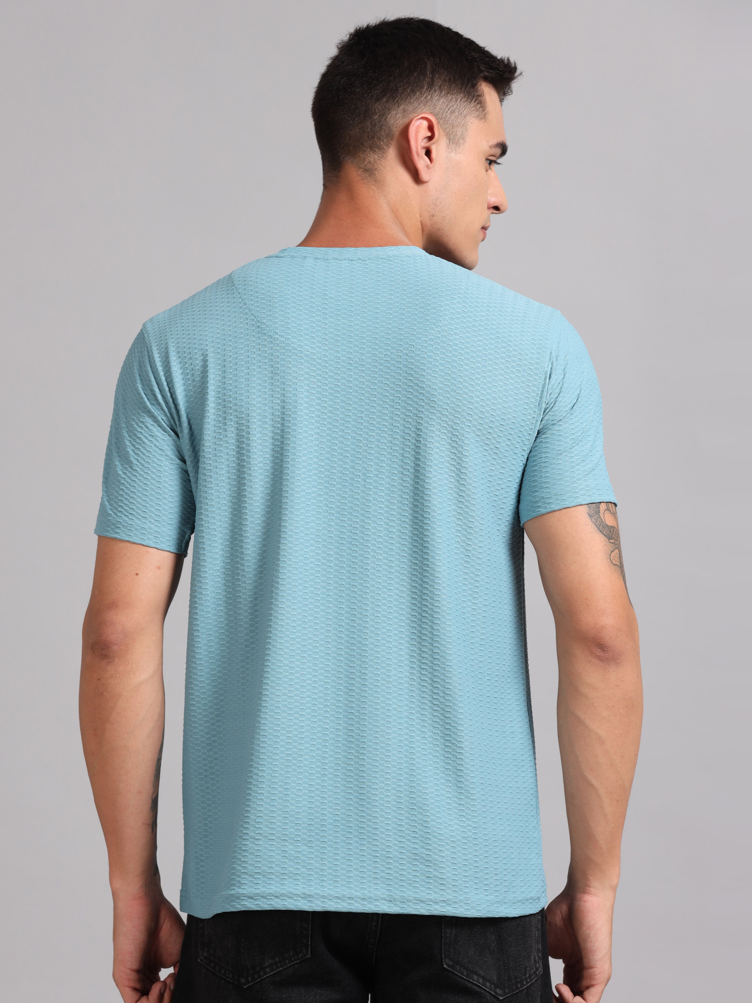 Men Whirl Tex Blue T-Shirt