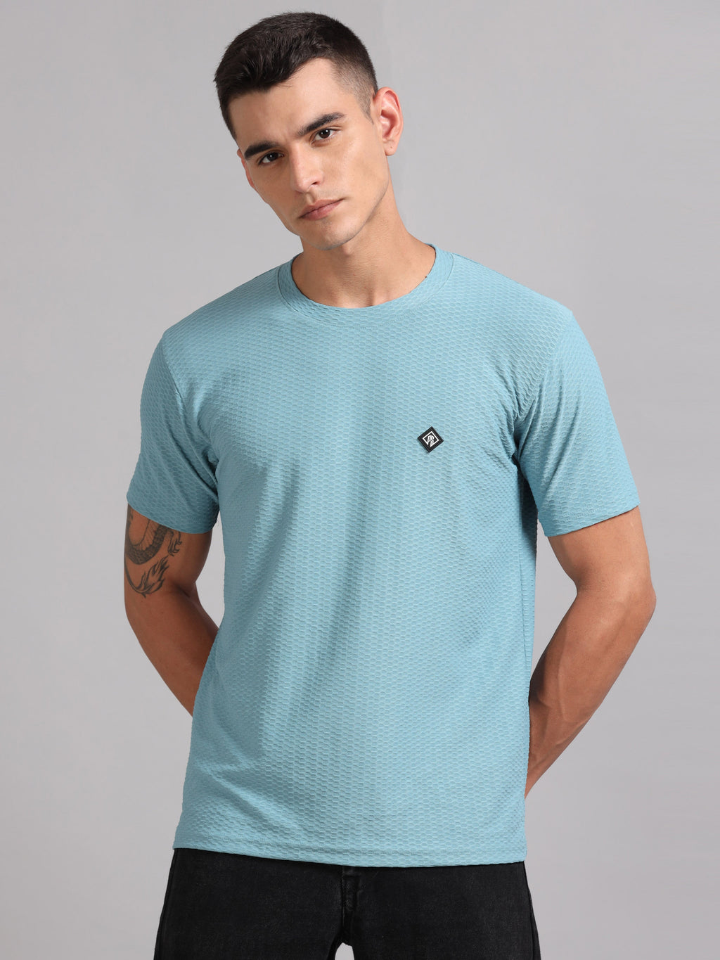 Men Whirl Tex Blue T-Shirt