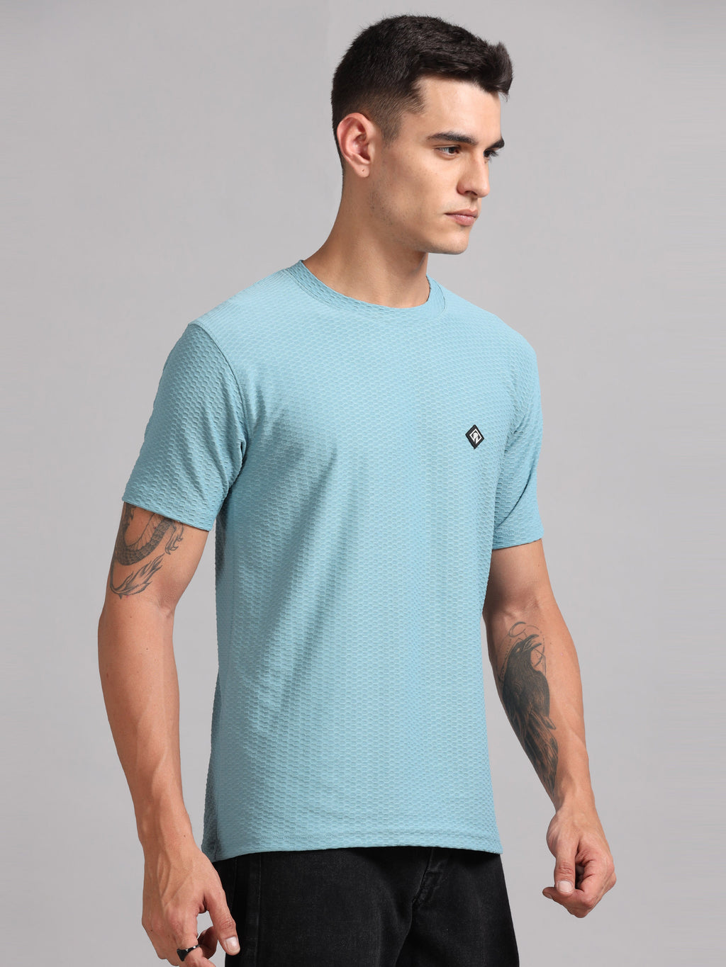 Men Whirl Tex Blue T-Shirt