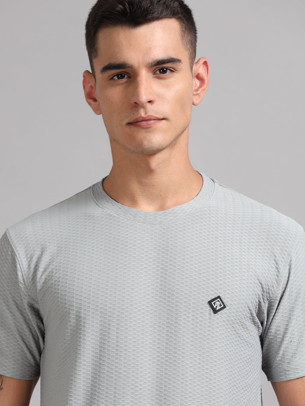 Men Whirl Tex Grey T-Shirt