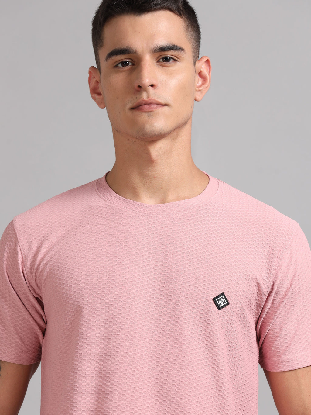 Men Whirl Tex Pink T-Shirt