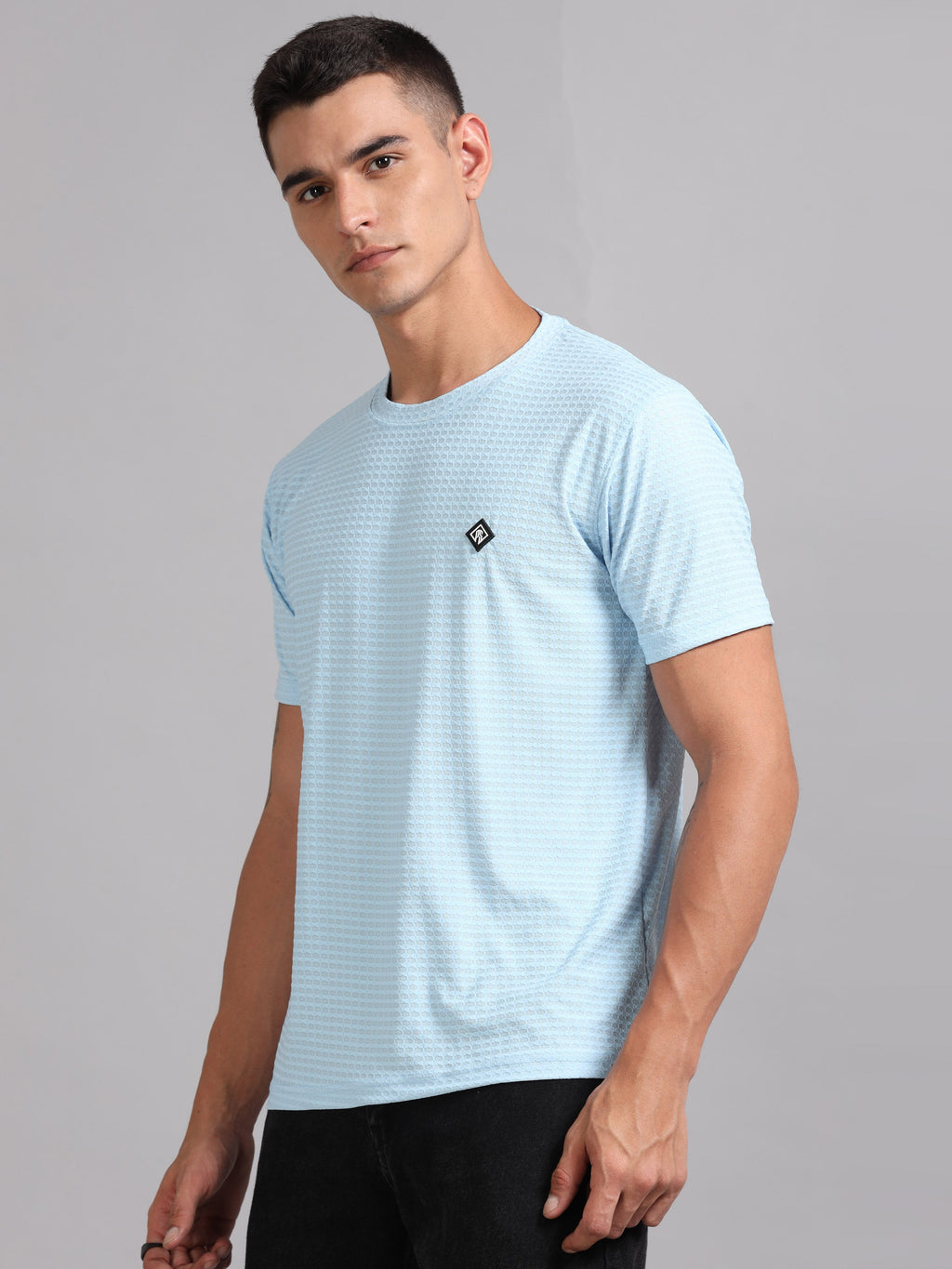 Men Whirl Tex Sky Blue T-Shirt