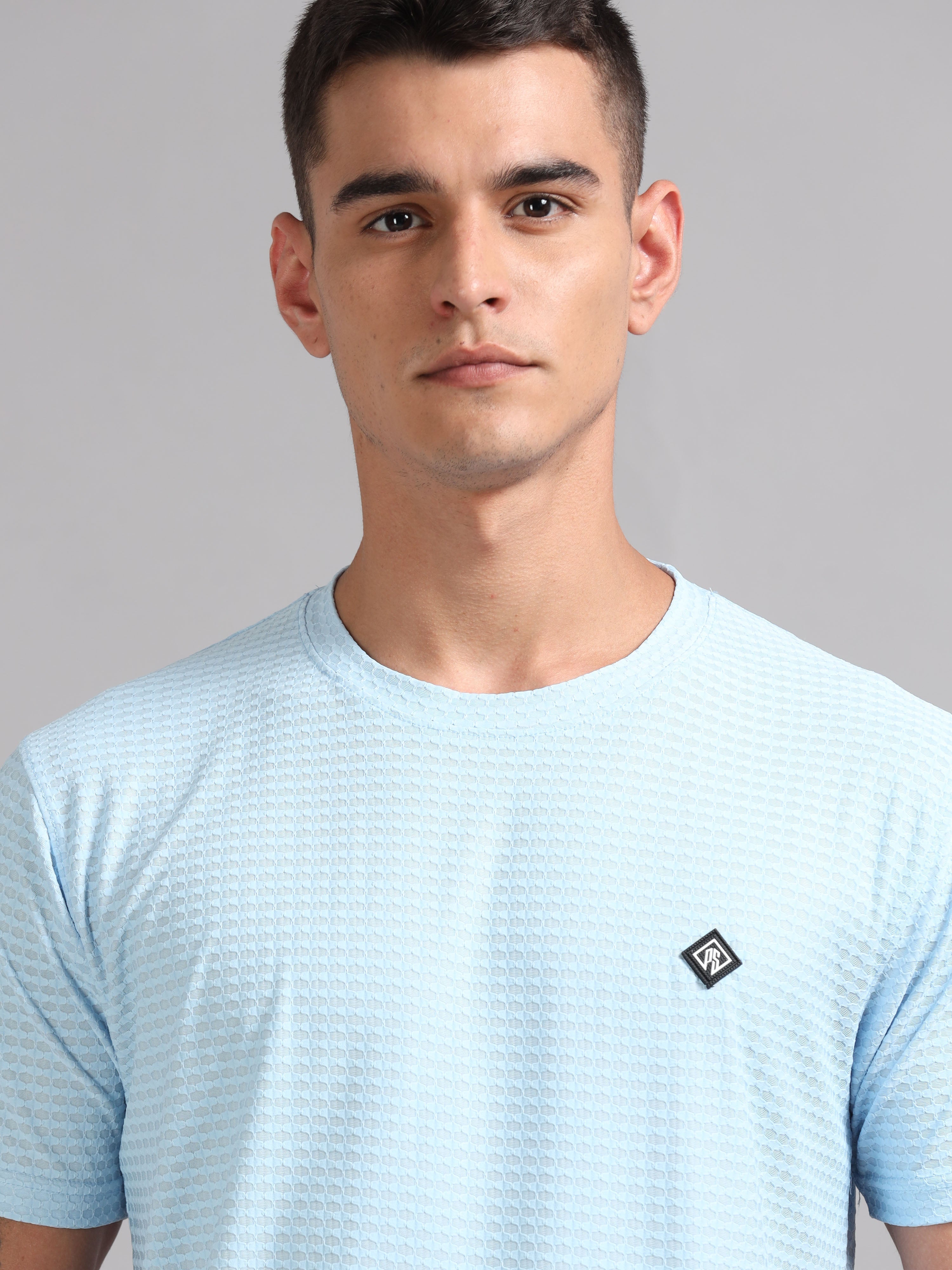 Men Whirl Tex Sky Blue T-Shirt